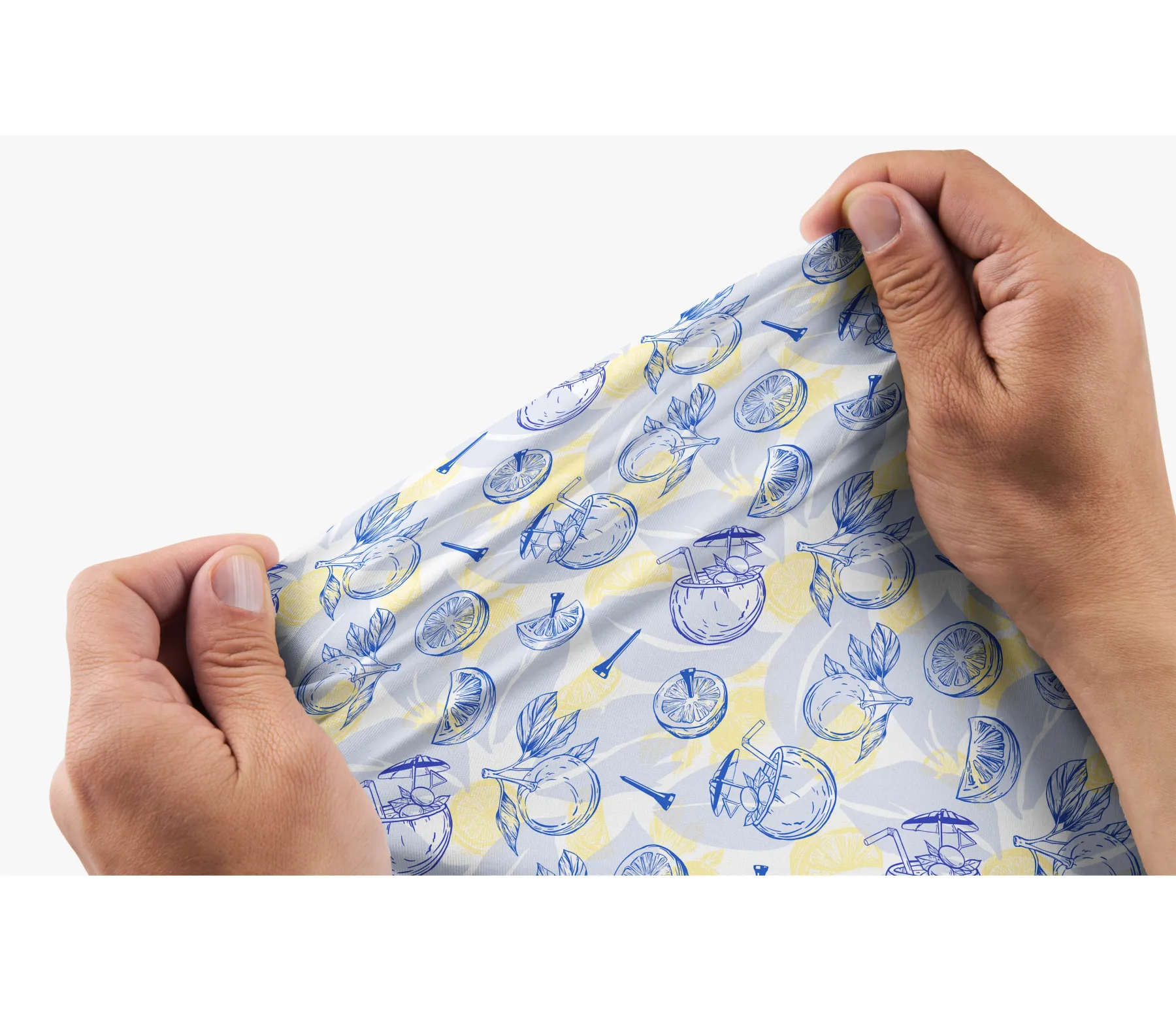 Cherryswing Men's Interlocking Geometric Golf Long Sleeve Polo Shirt