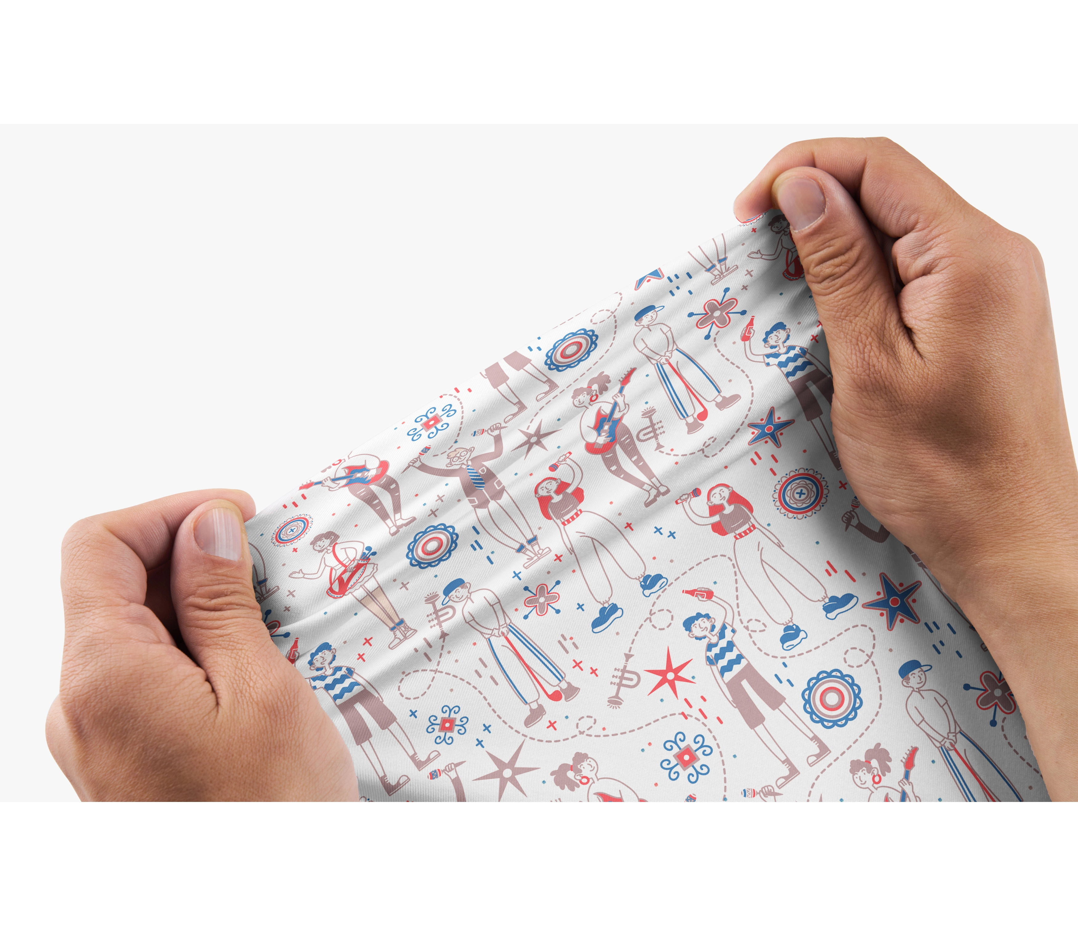 Cherryswing Doodle PatternMen's Polo Shirt