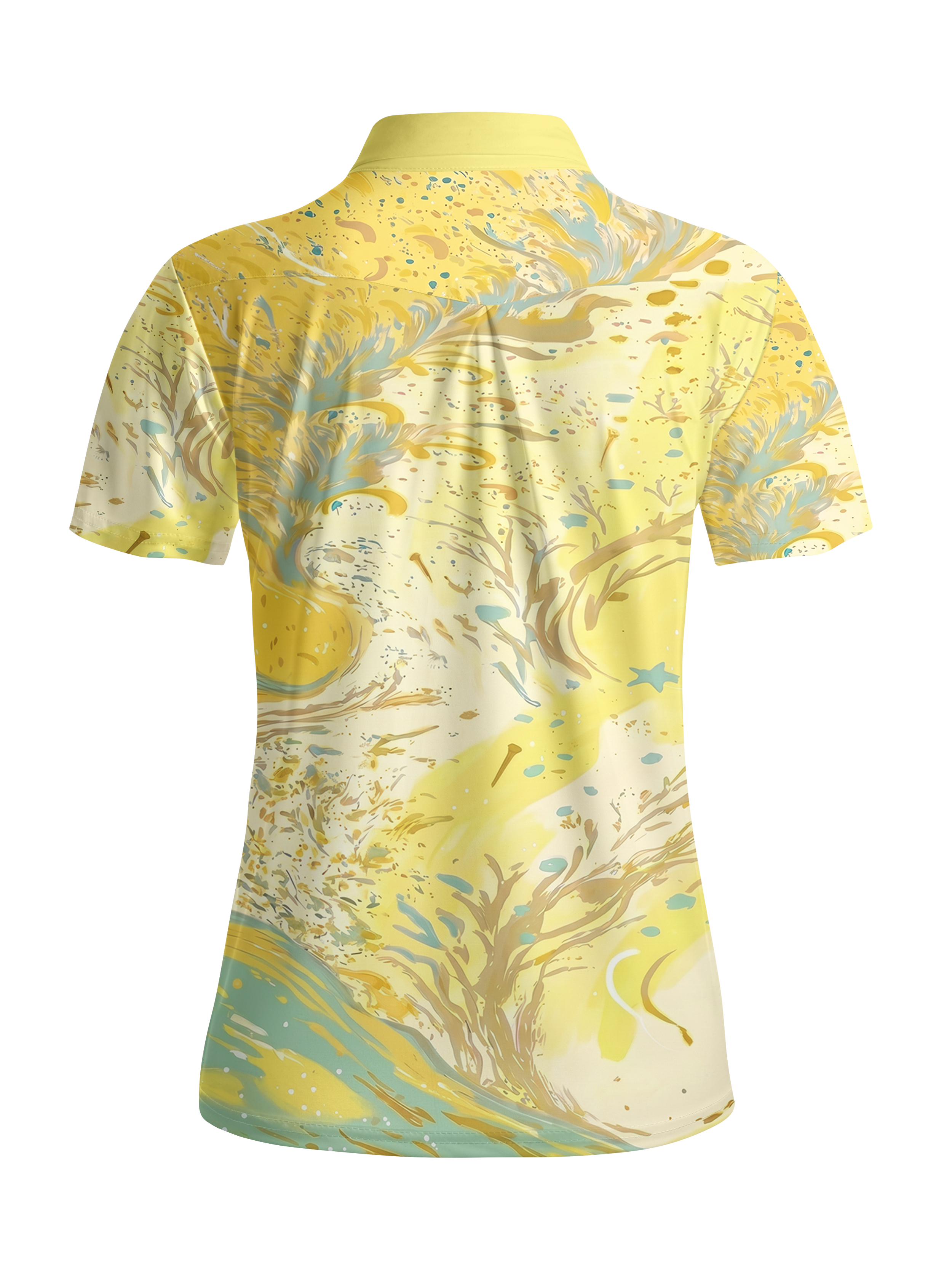Cherryswing Women's Sunshine Swirl Short Sleeve Golf Shirt