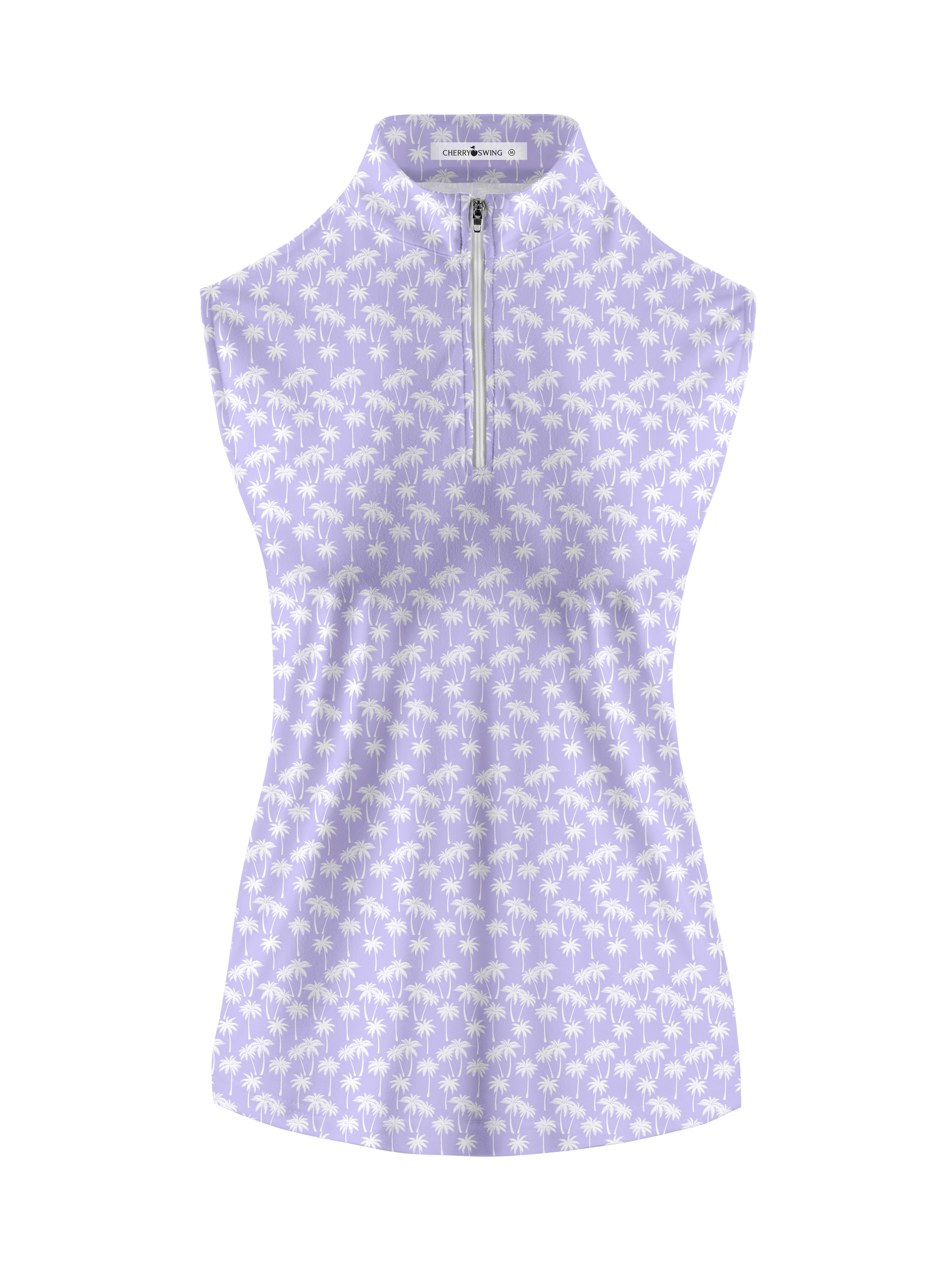 Cherryswing Women's Sleeveless 1/4 Zip Golf Polo Shirt