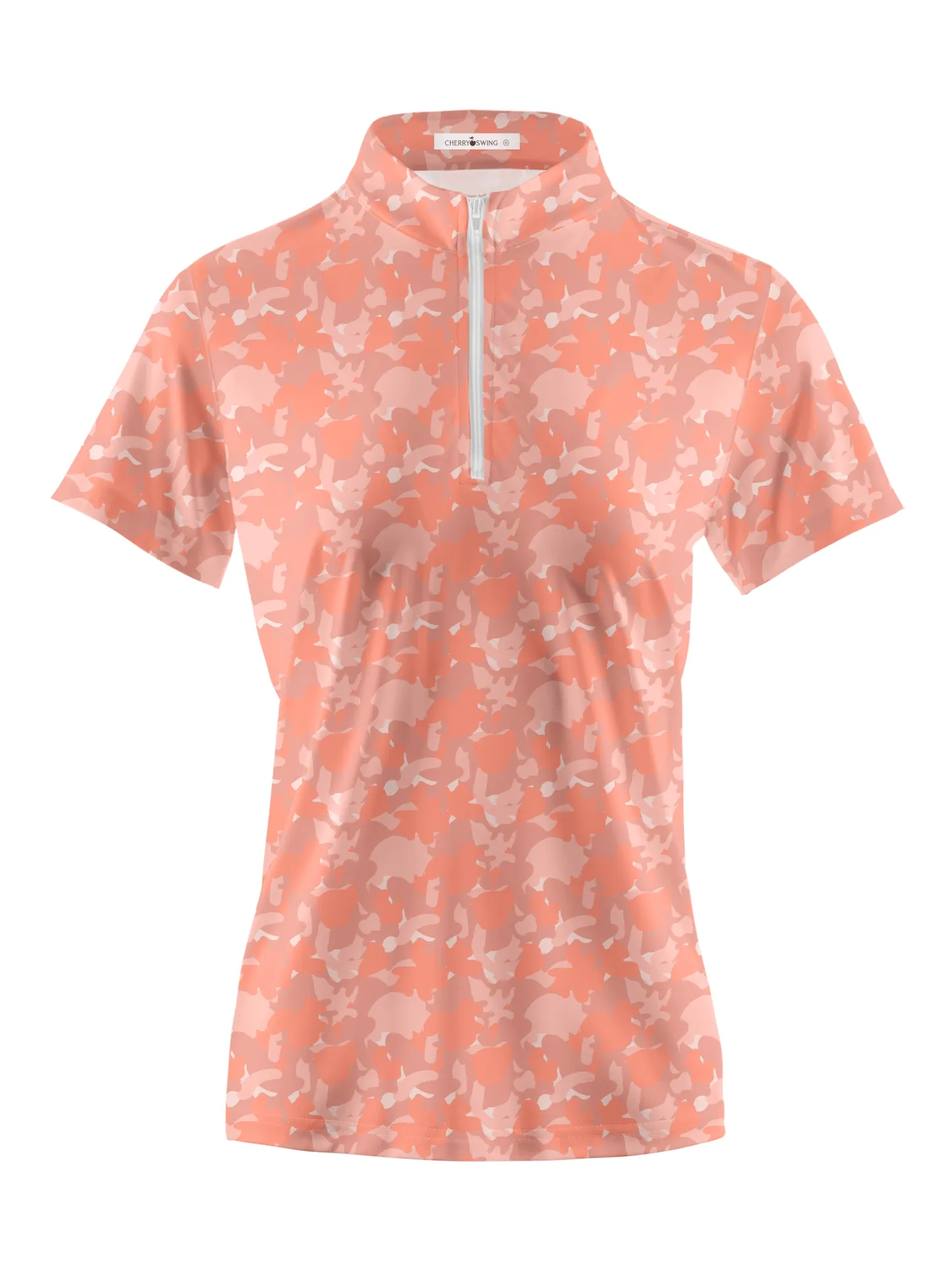 Cherryswing Women's Camouflage Golf Short Sleeve Polo Shirt