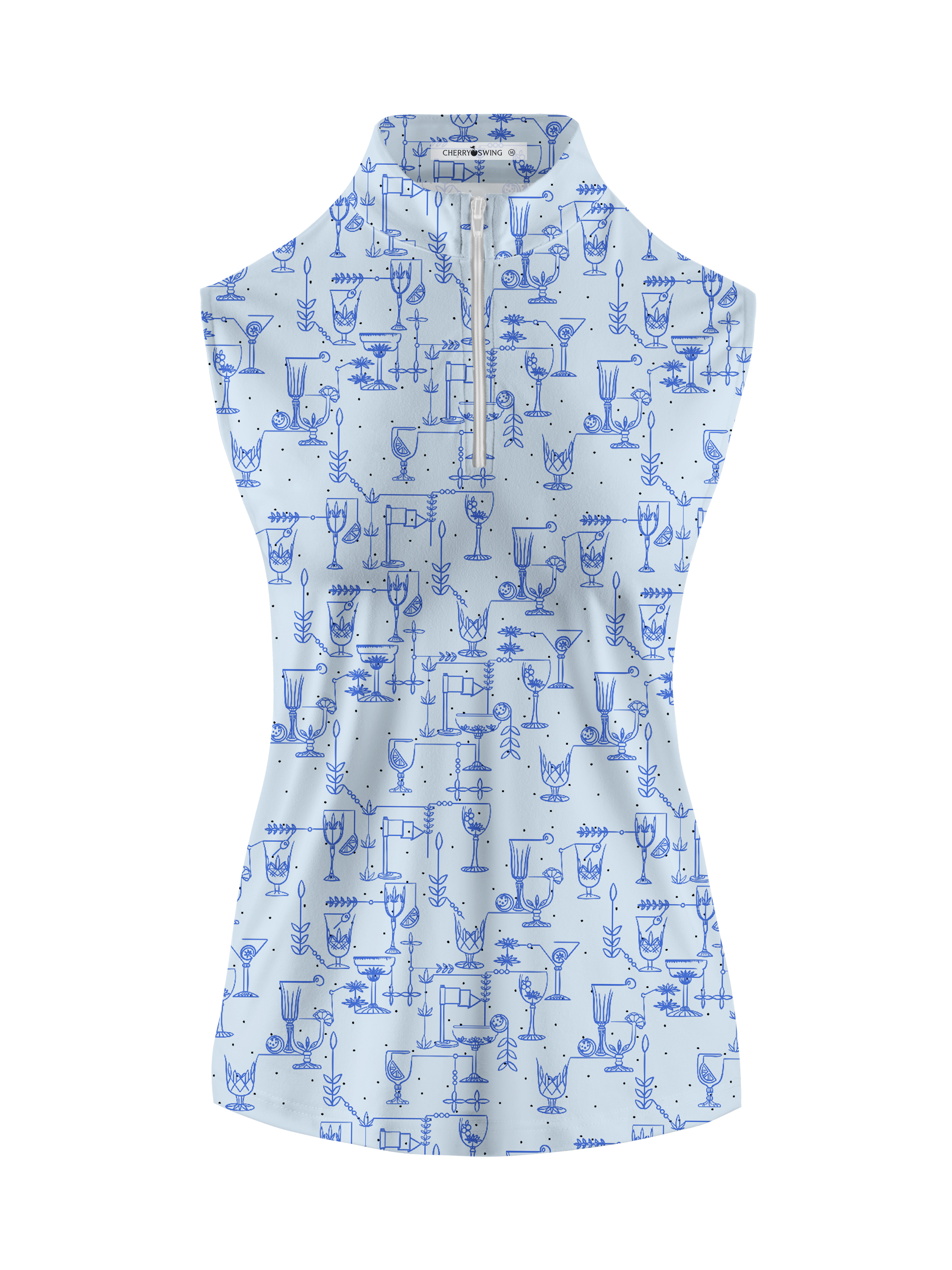 Cherryswing Women's Sleeveless Golf Polo Shirt