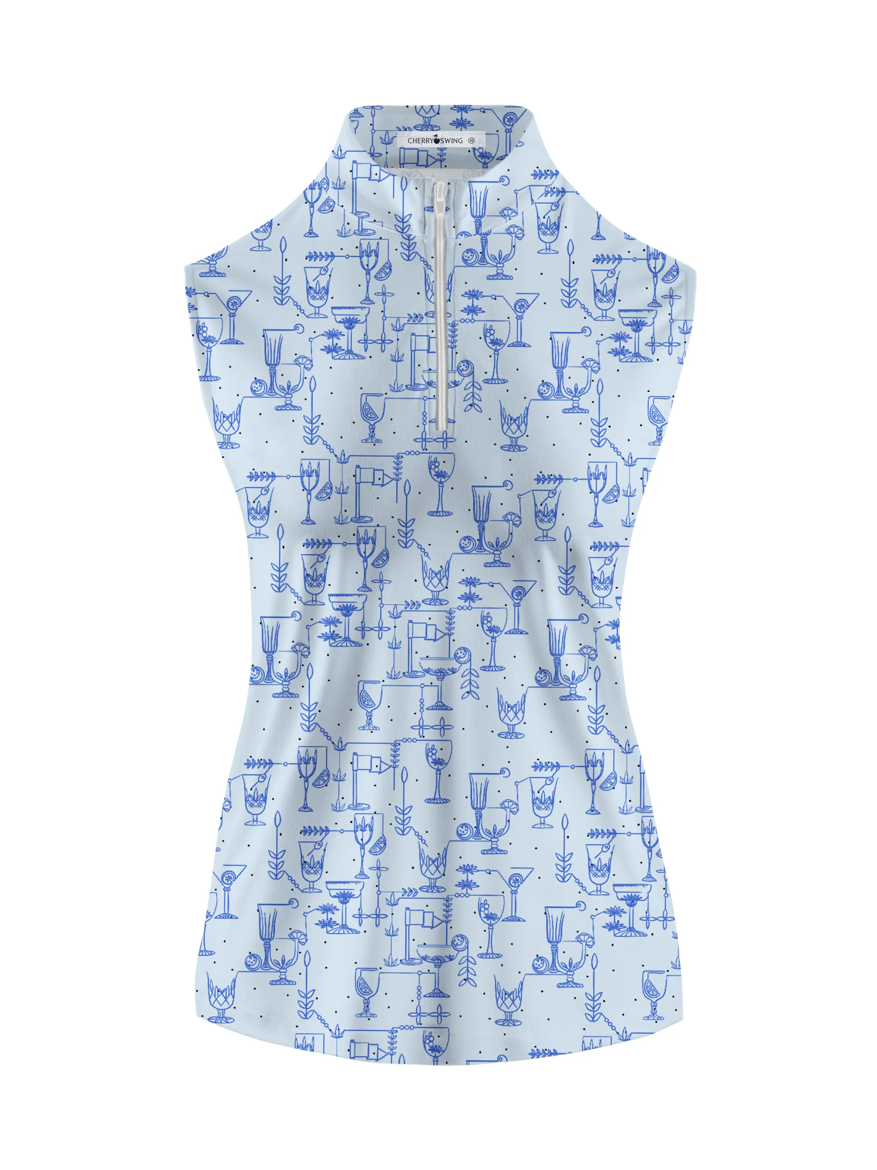 Cherryswing Women's Sleeveless Golf Polo Shirt