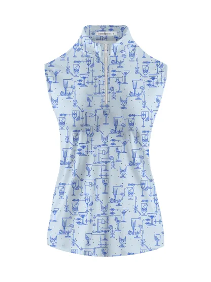 Cherryswing Women's Sleeveless Golf Polo Shirt