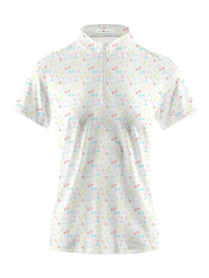 Cherryswing Women's In Play Golf Short Sleeve Polo Shirt