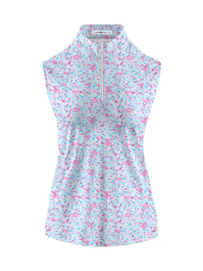 Cherryswing Women's Pink Flamingo Fantasy Golf Sleeveless