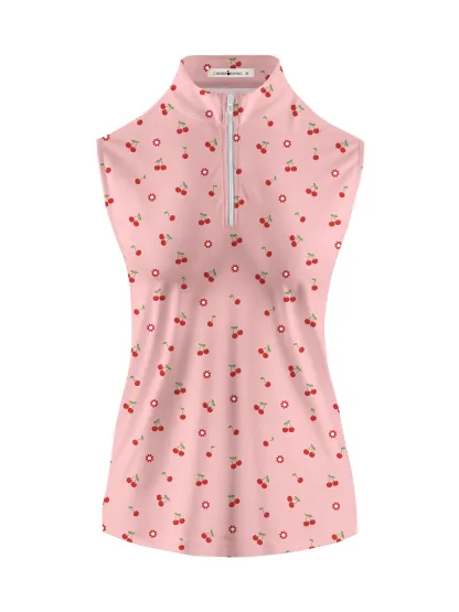 Cherryswing Women's Cherries Sleeveless Golf Shirt