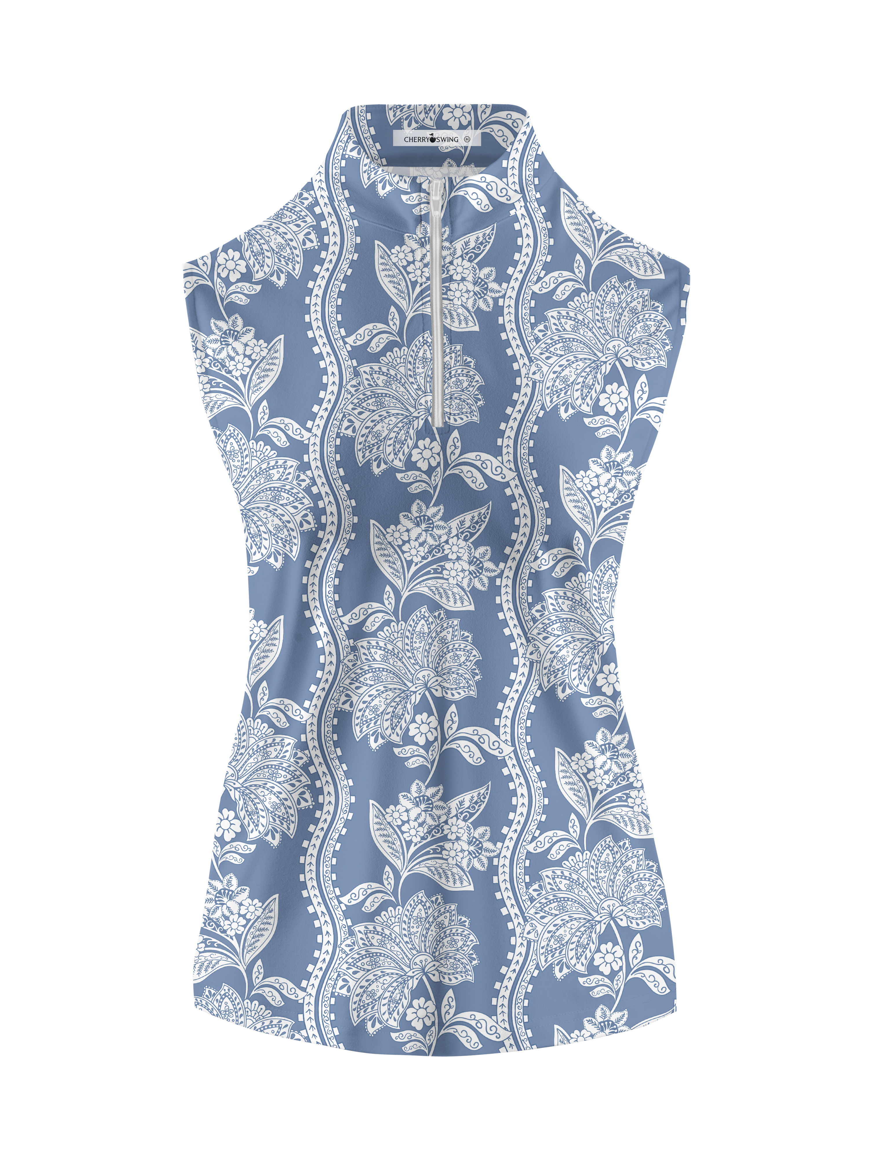 Cherryswing Women's Floral Sleeveless Golf Shirt