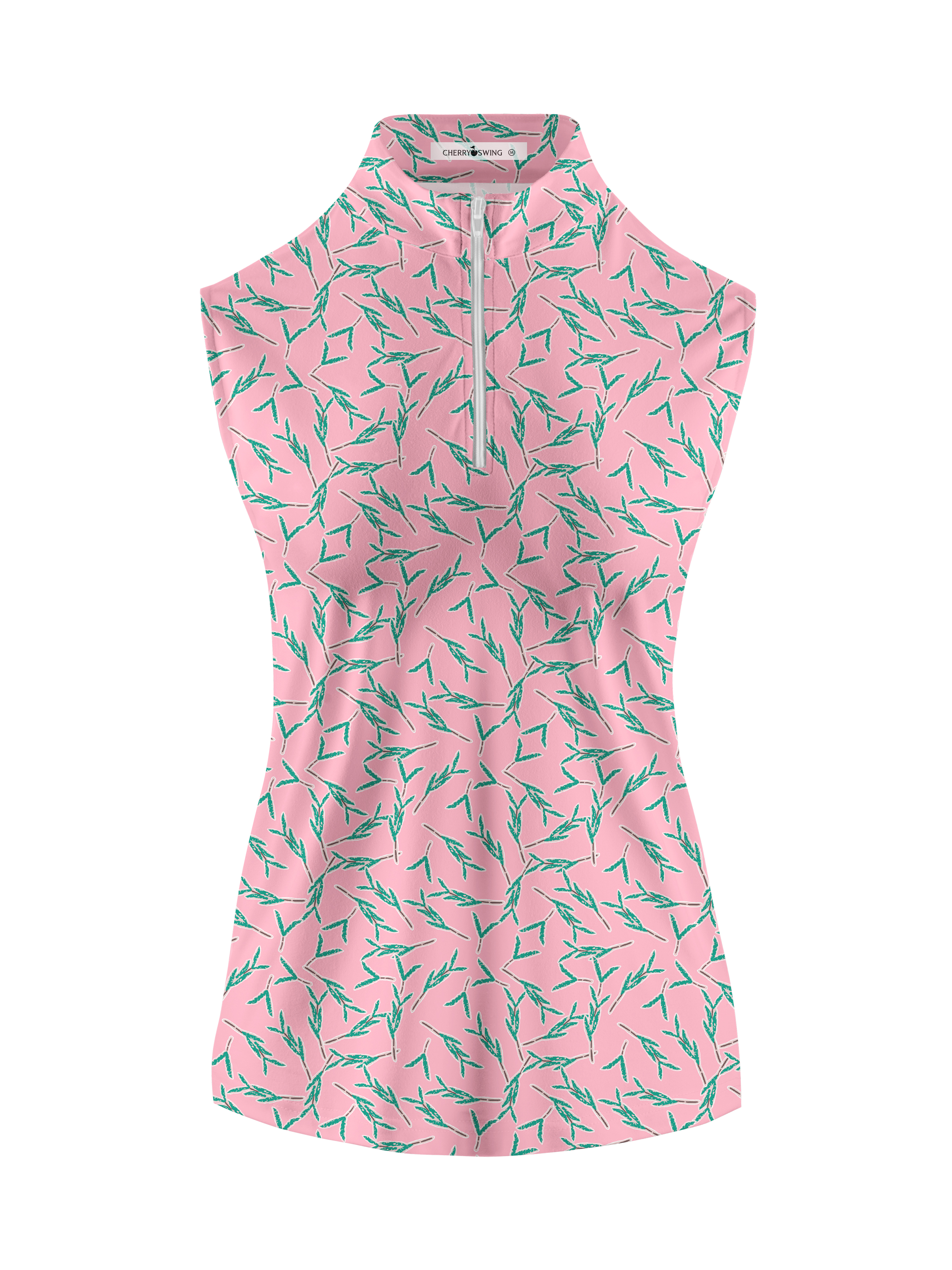 Cherryswing Women's Floral Sleeveless Golf Shirt