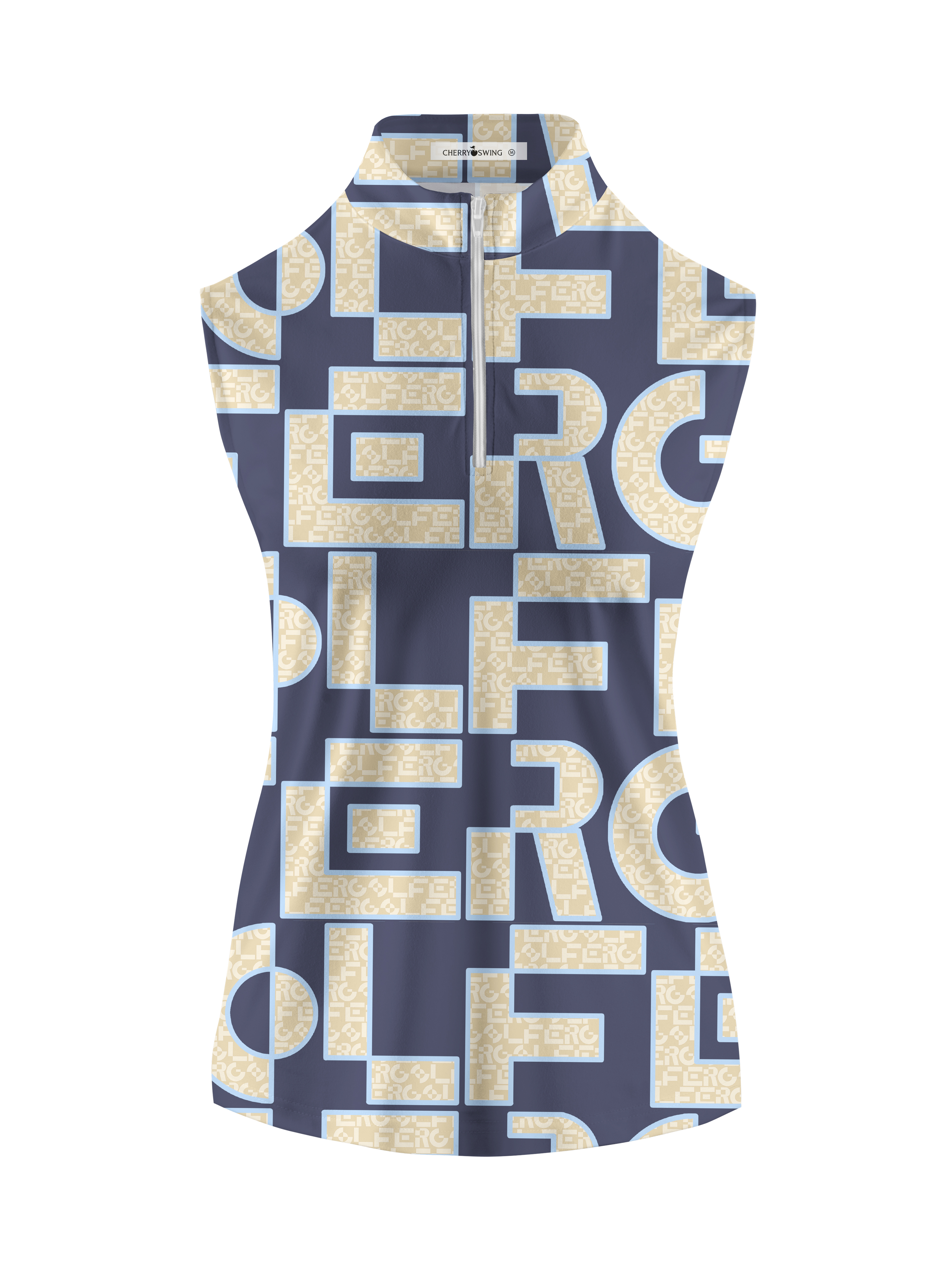 Cherryswing Women's Maze of Fairways Sleeveless Golf Shirt