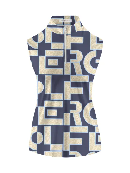 Cherryswing Women's Maze of Fairways Sleeveless Golf Shirt