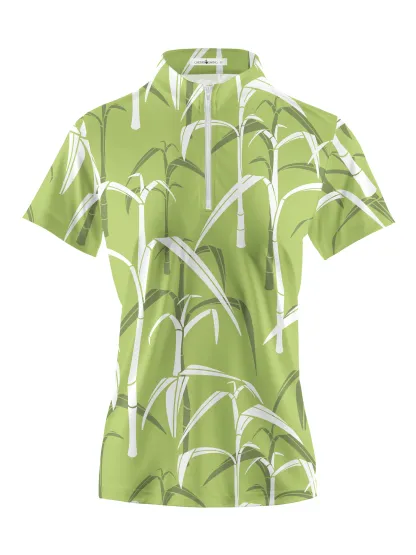 Cherryswing Women's Sugar Cane Fores Short Sleeve Golf Shirt