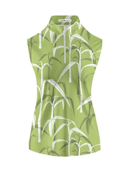 Cherryswing Women's Sugar Cane Fores  Sleeveless Golf Shirt
