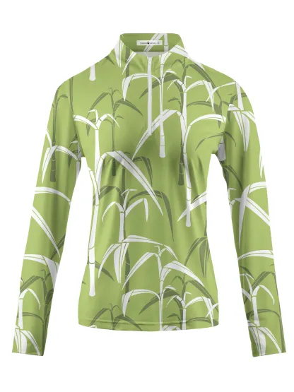 Cherryswing Women's Sugar Cane Fores  Long Sleeve Golf Shirt