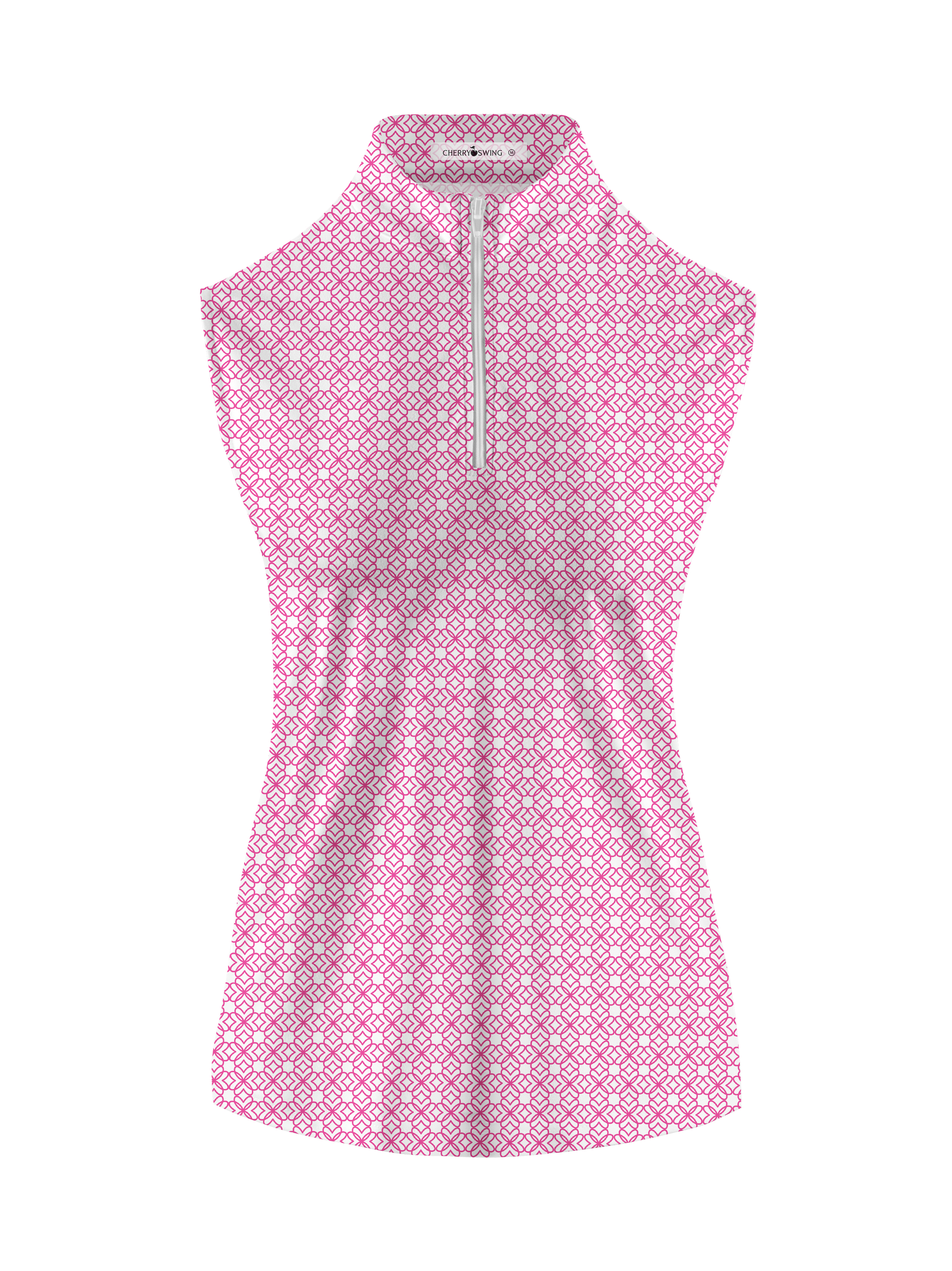 Cherryswing Women's Classic Plaid Sleeveless Golf Shirt