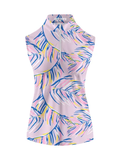 Cherryswing Women's Colorful Retreat Sleeveless Golf Shirt 
