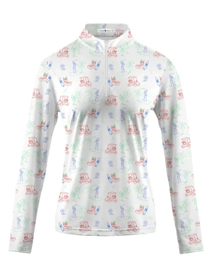 Cherryswing Women's Golf Course Long Sleeve Golf Polo