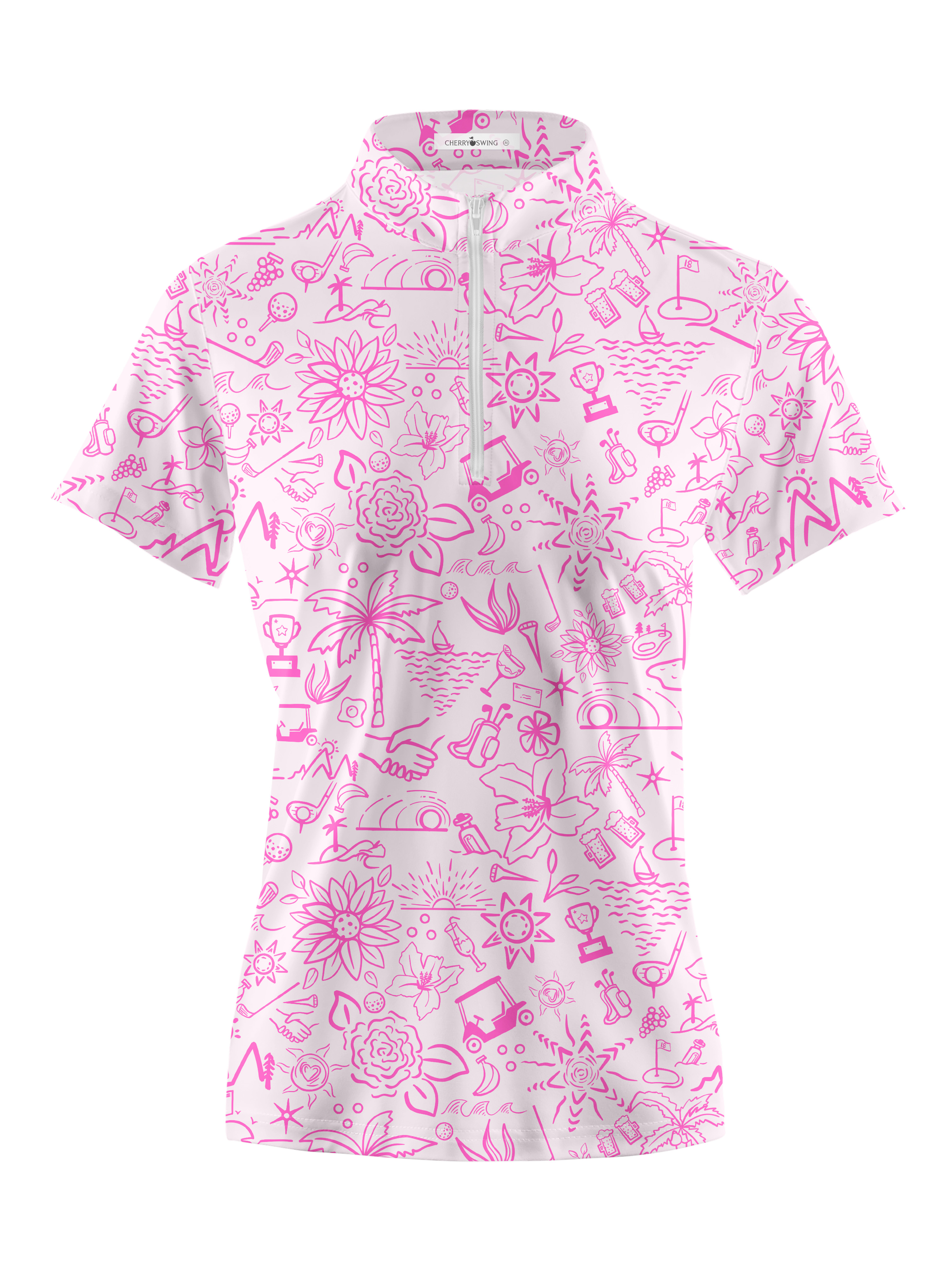 Cherryswing Women's Garden Party Short Sleeve Golf Shirt