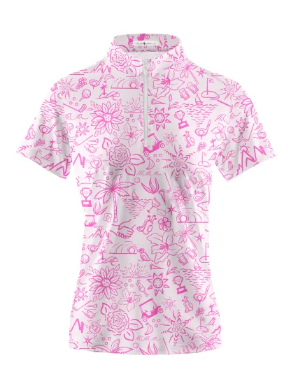 Cherryswing Women's Garden Party Short Sleeve Golf Shirt