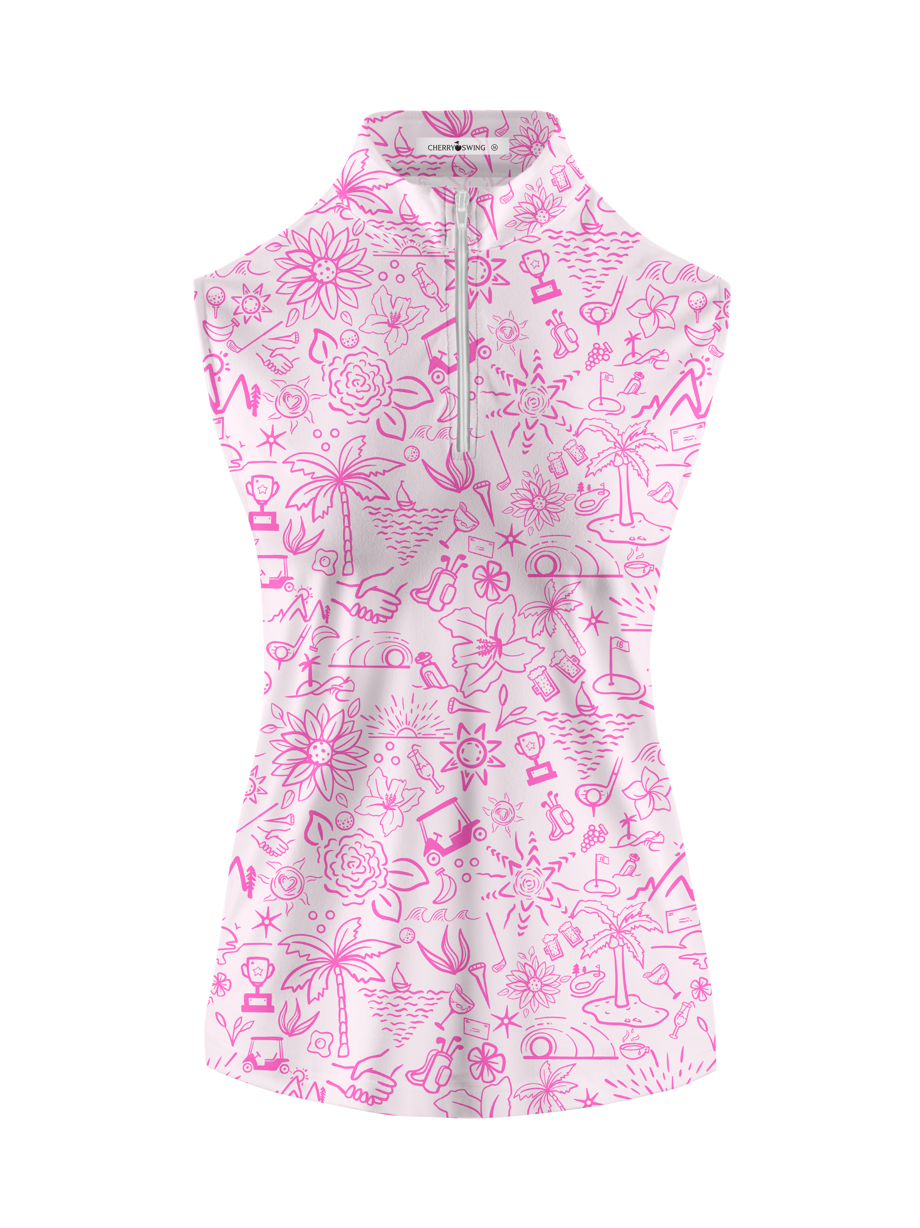 Cherryswing Women's Garden Party Sleeveless Golf Shirt