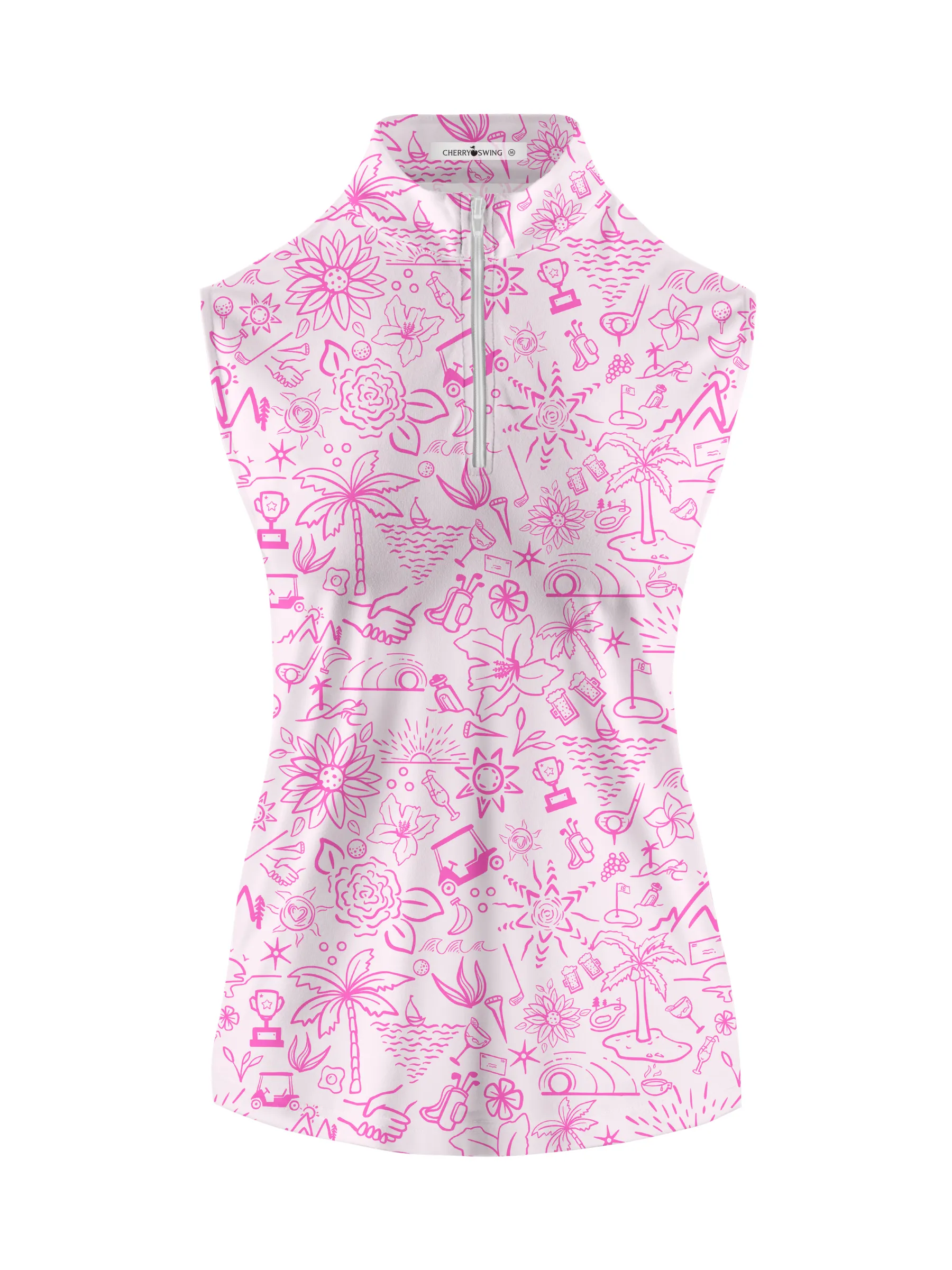 Cherryswing Women's Garden Party Sleeveless Golf Shirt