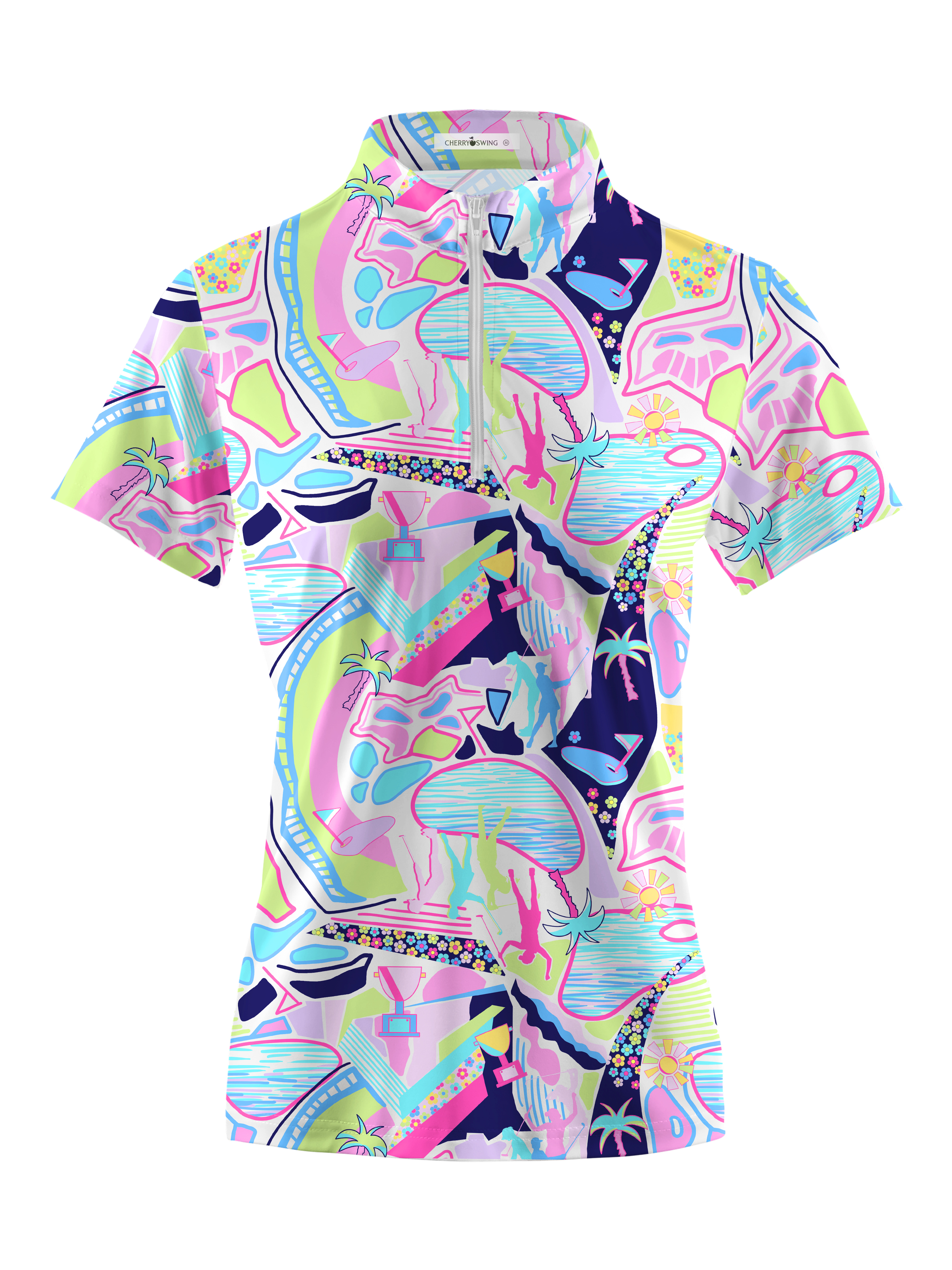 Cherryswing Women's Garden Party Short Sleeve Golf Shirt
