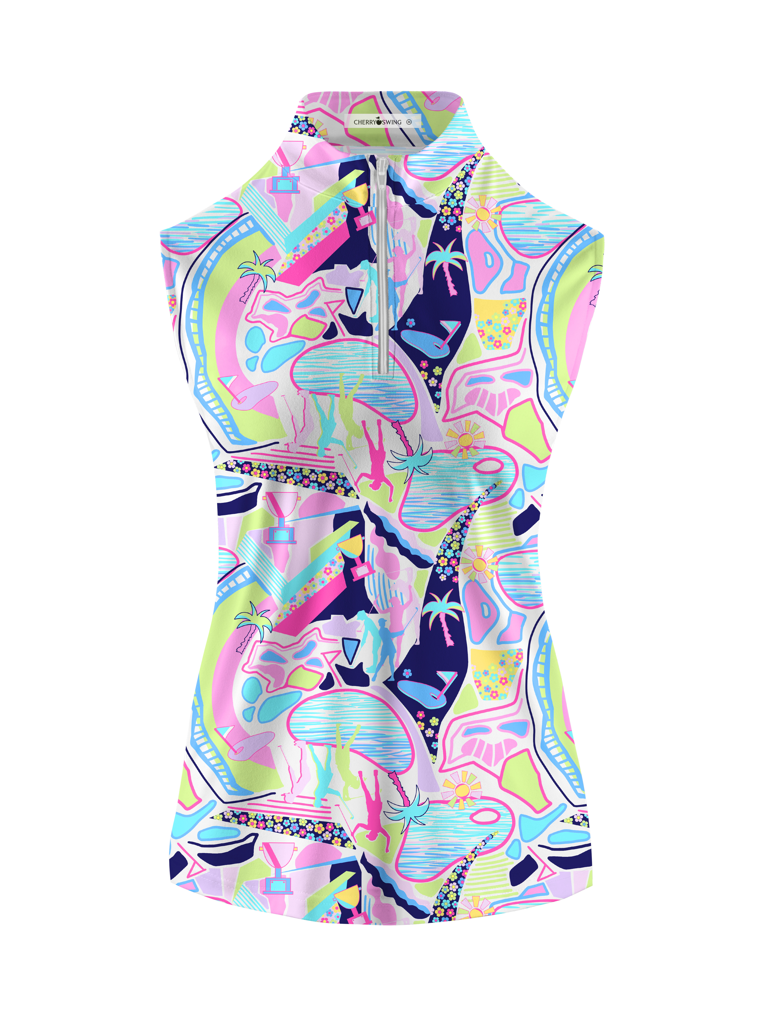 Cherryswing Women's Garden Party Sleeveless Golf Shirt