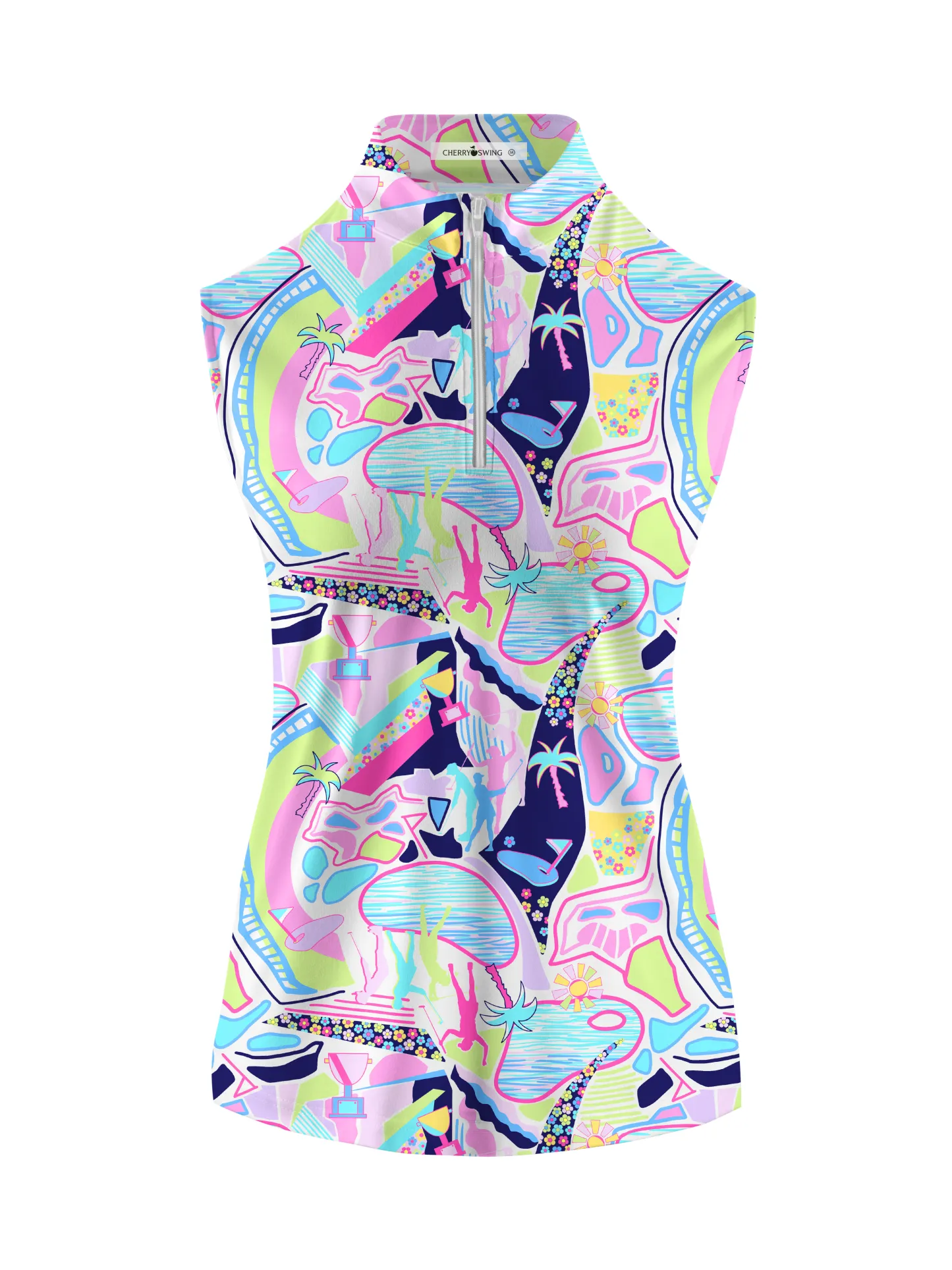 Cherryswing Women's Garden Party Sleeveless Golf Shirt