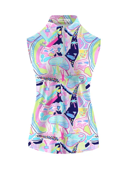 Cherryswing Women's Garden Party Sleeveless Golf Shirt