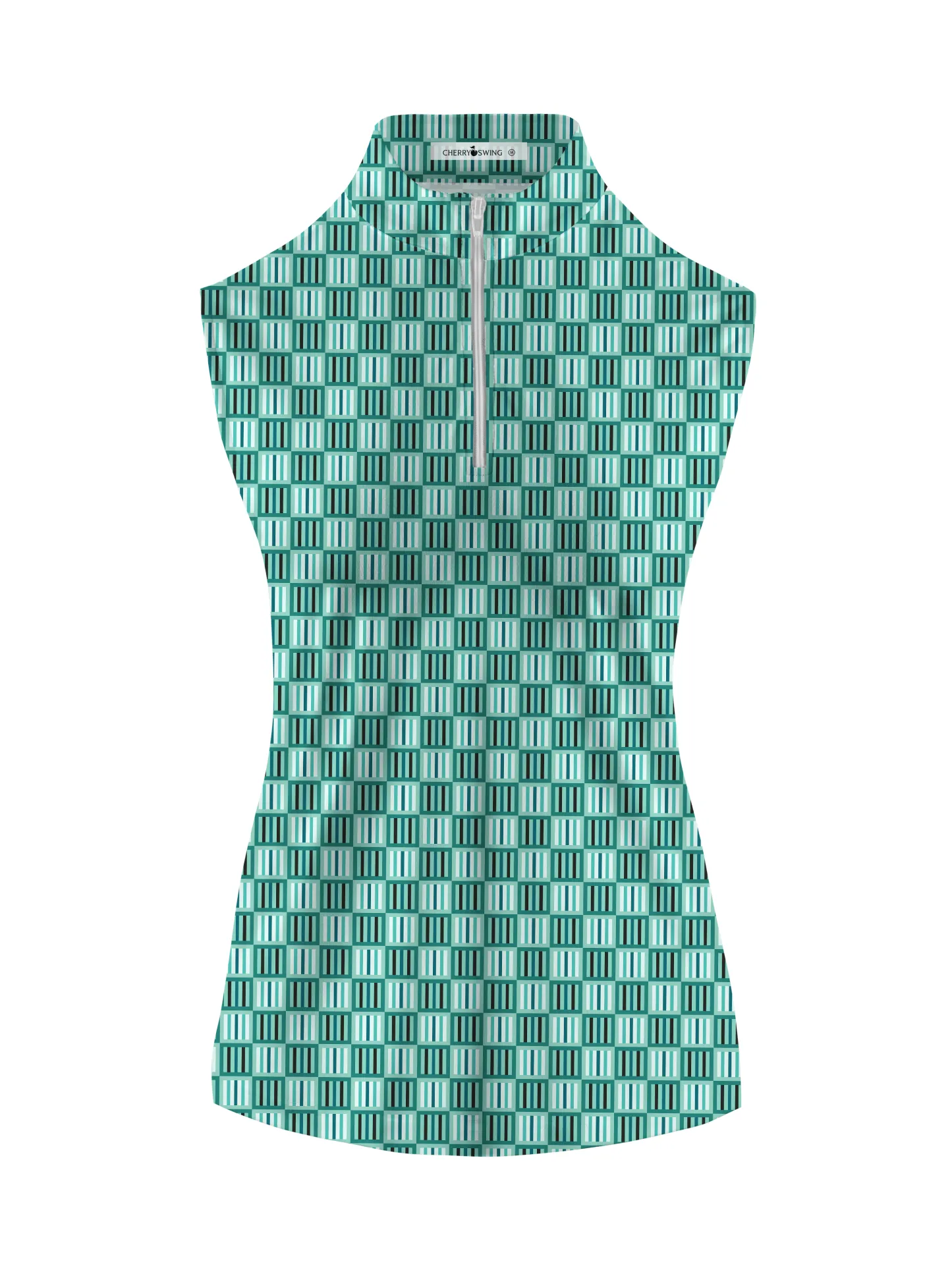 Cherryswing Women's Geometric Mastery Sleeveless Golf Shirt
