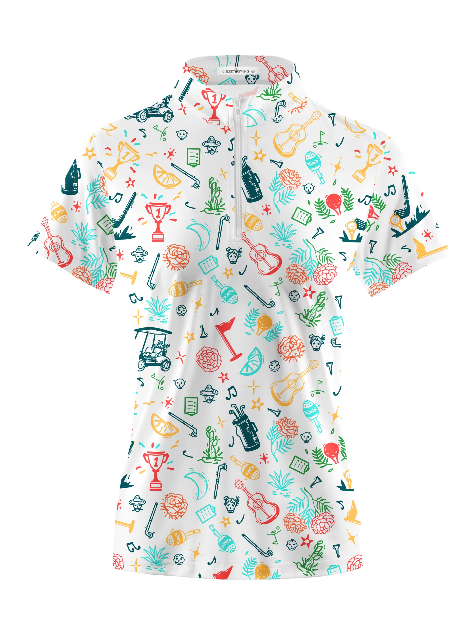 Cherryswing Women's Golf Tournament Short Sleeve Golf Shirt