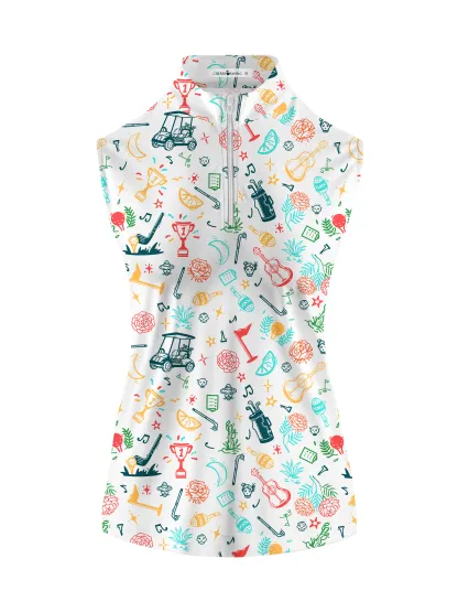 Cherryswing Women's Golf Tournament Sleeveless Golf Shirt