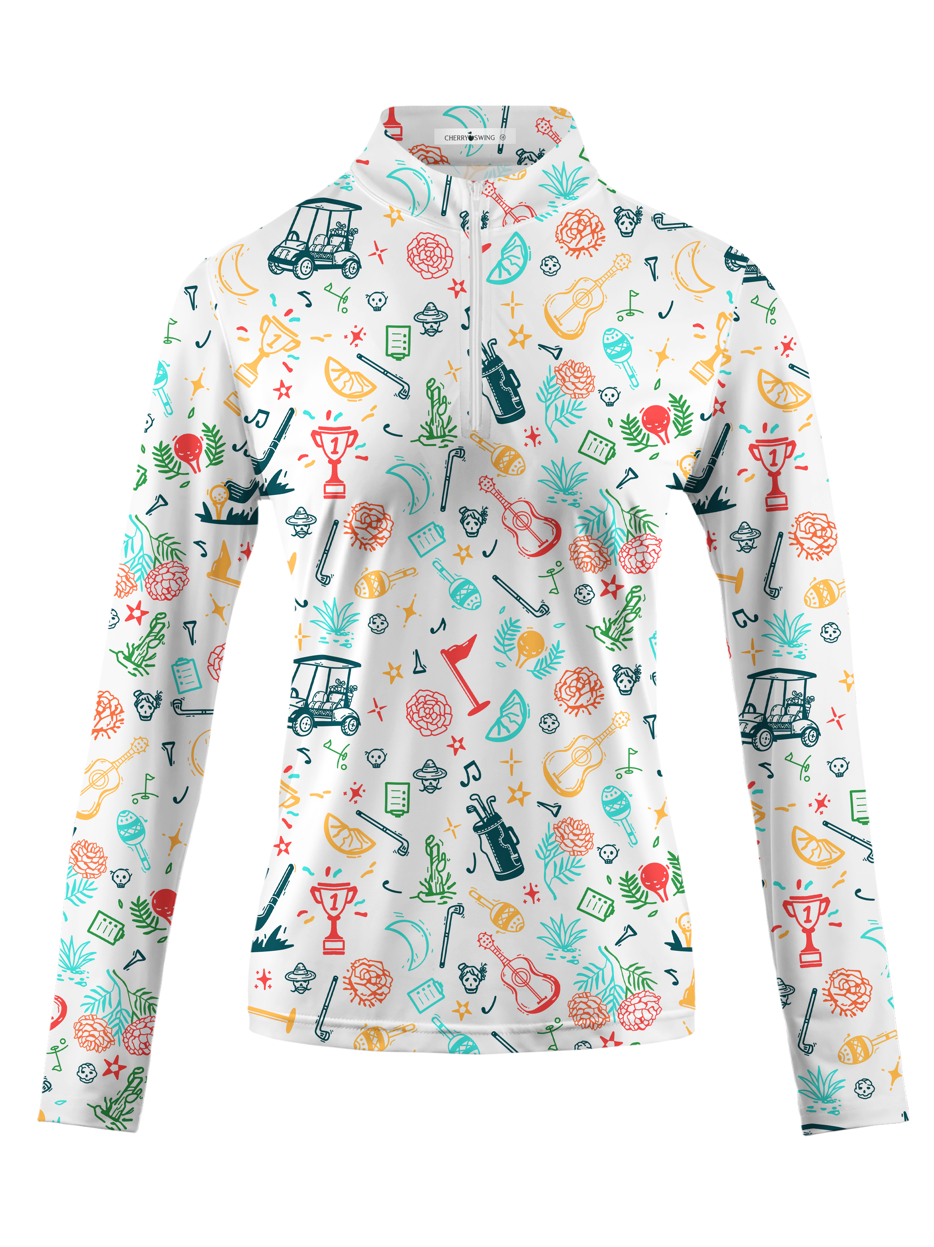 Cherryswing Women's Golf Tournament Long Sleeve Golf Shirt