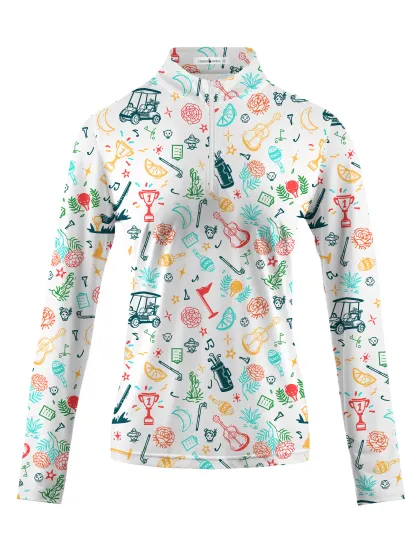 Cherryswing Women's Golf Tournament Long Sleeve Golf Shirt