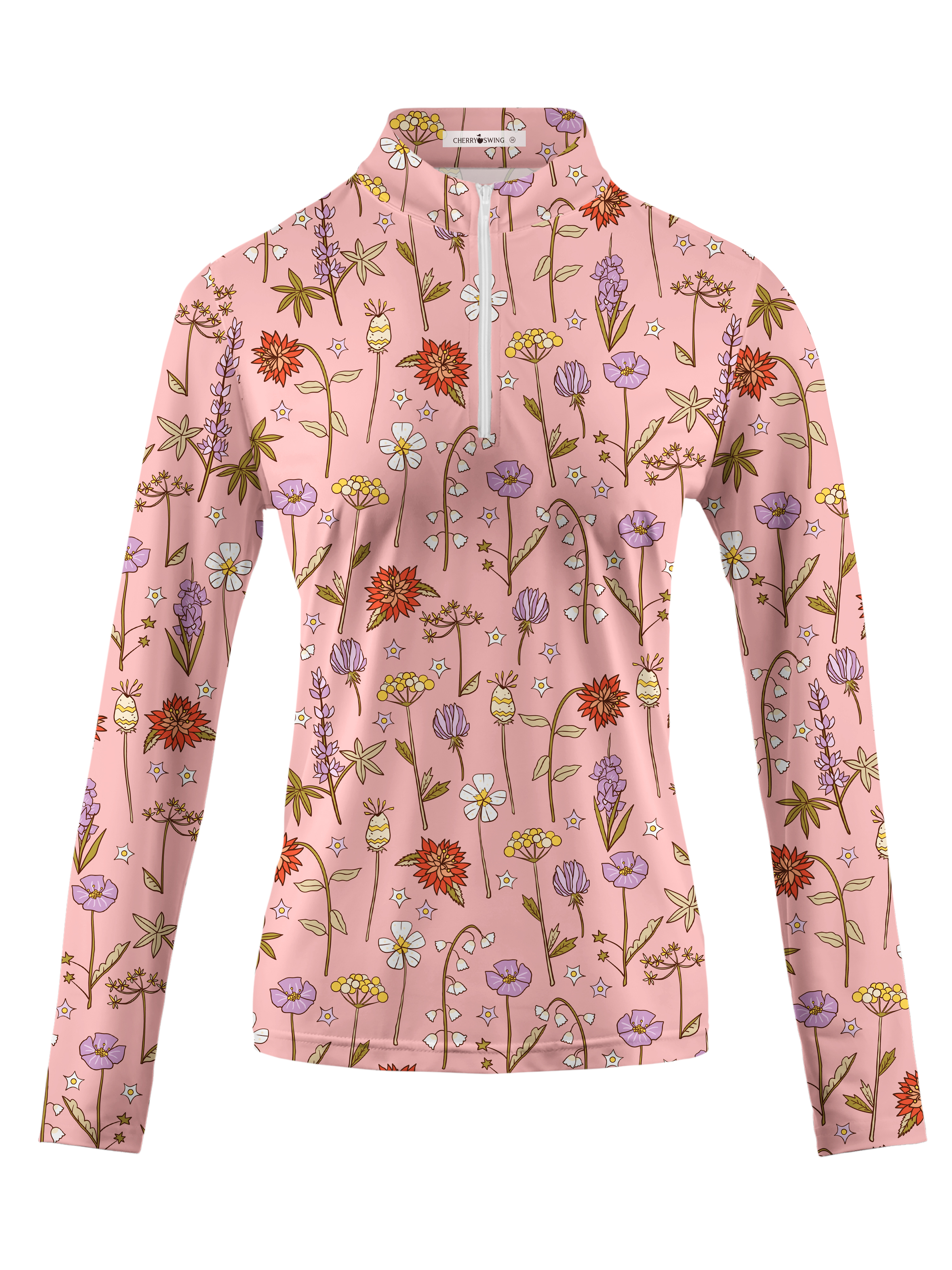 Cherryswing Women's Spring Meadow Long Sleeve Golf Shirt