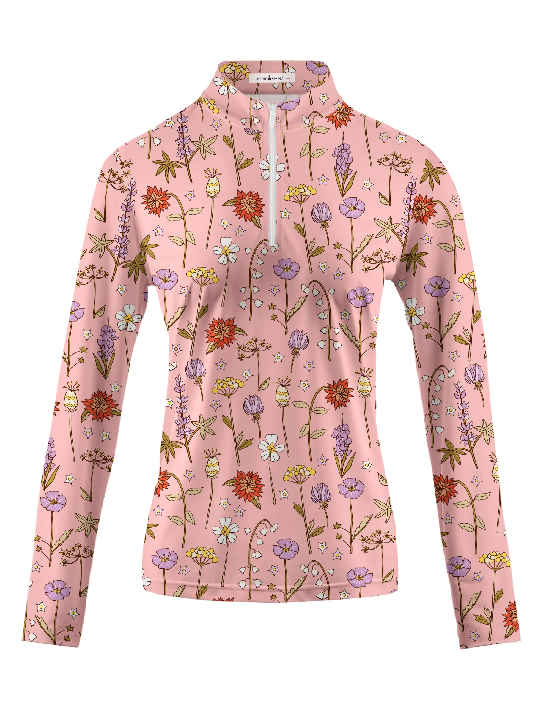 Cherryswing Women's Spring Meadow Long Sleeve Golf Shirt