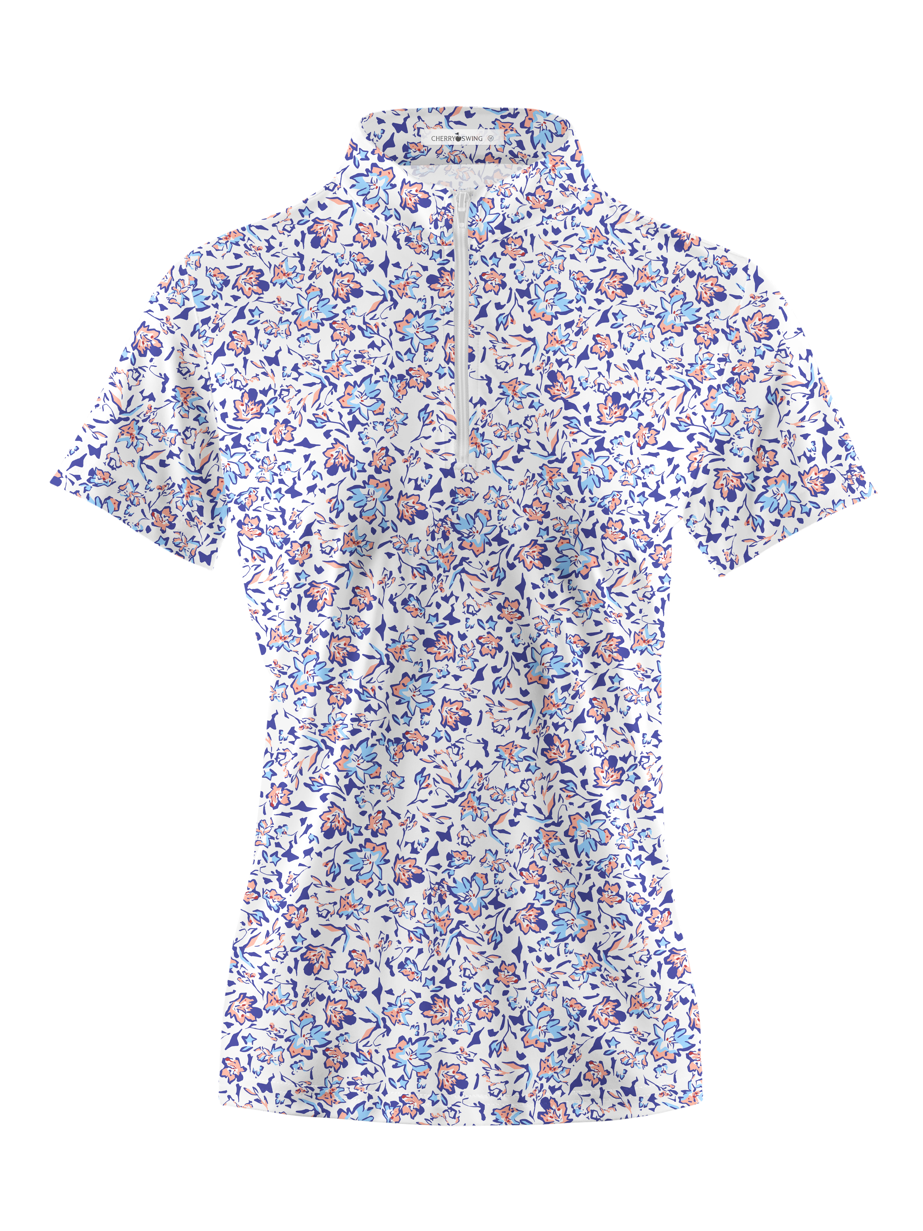 Cherryswing Women's English Garden Short Sleeve Golf Shirt