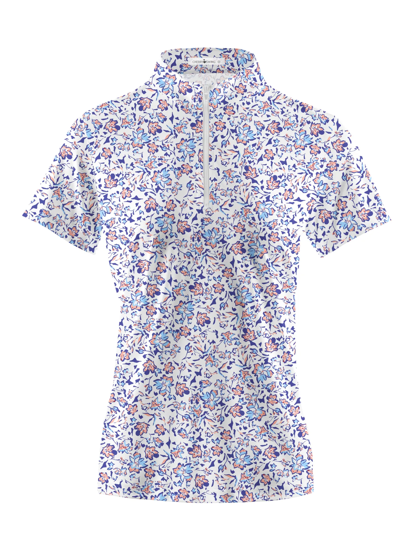 Cherryswing Women's English Garden Short Sleeve Golf Shirt