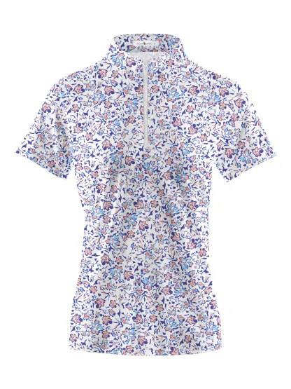 Cherryswing Women's English Garden Short Sleeve Golf Shirt