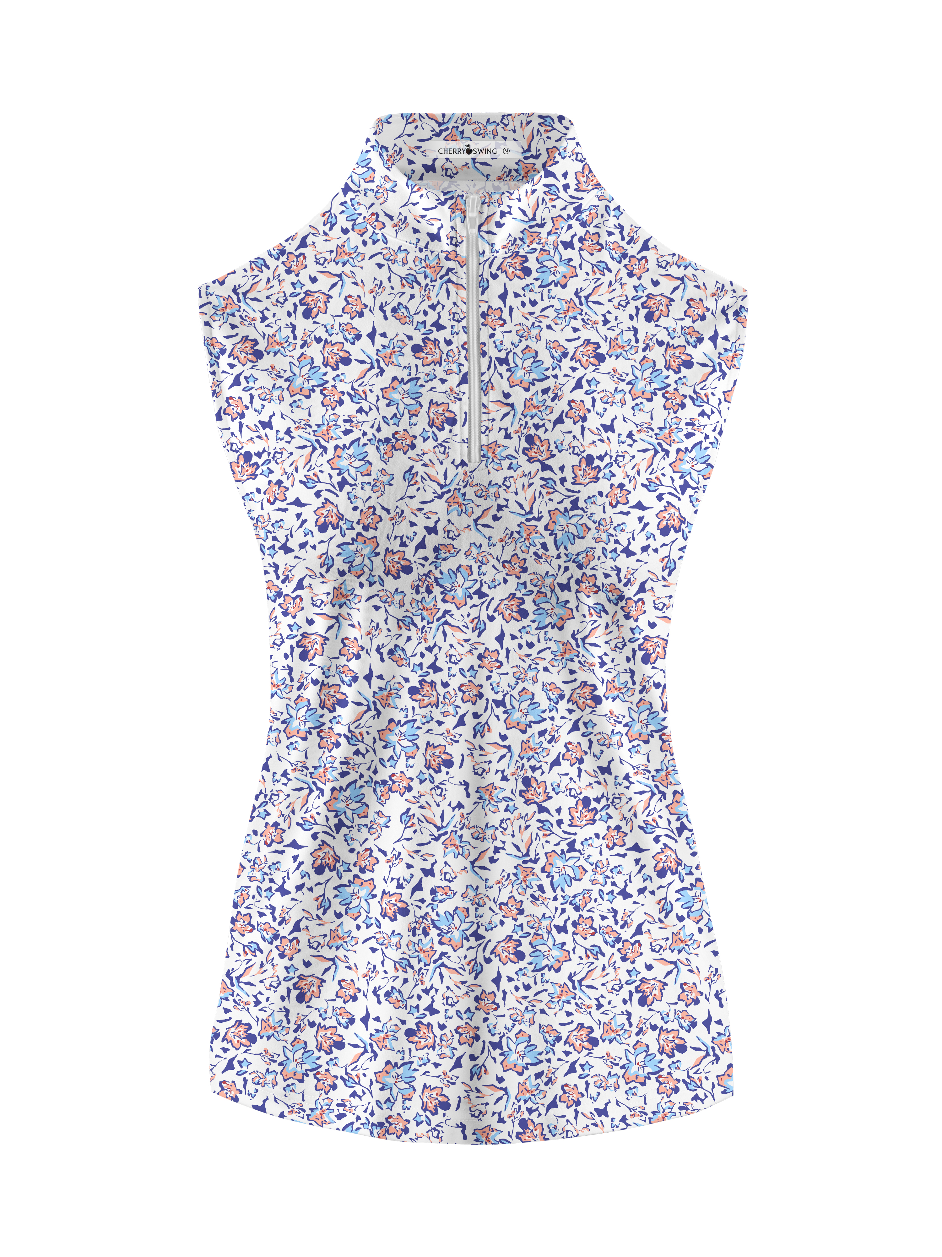 Cherryswing Women's English Garden Symbols Sleeveless Golf Shirt