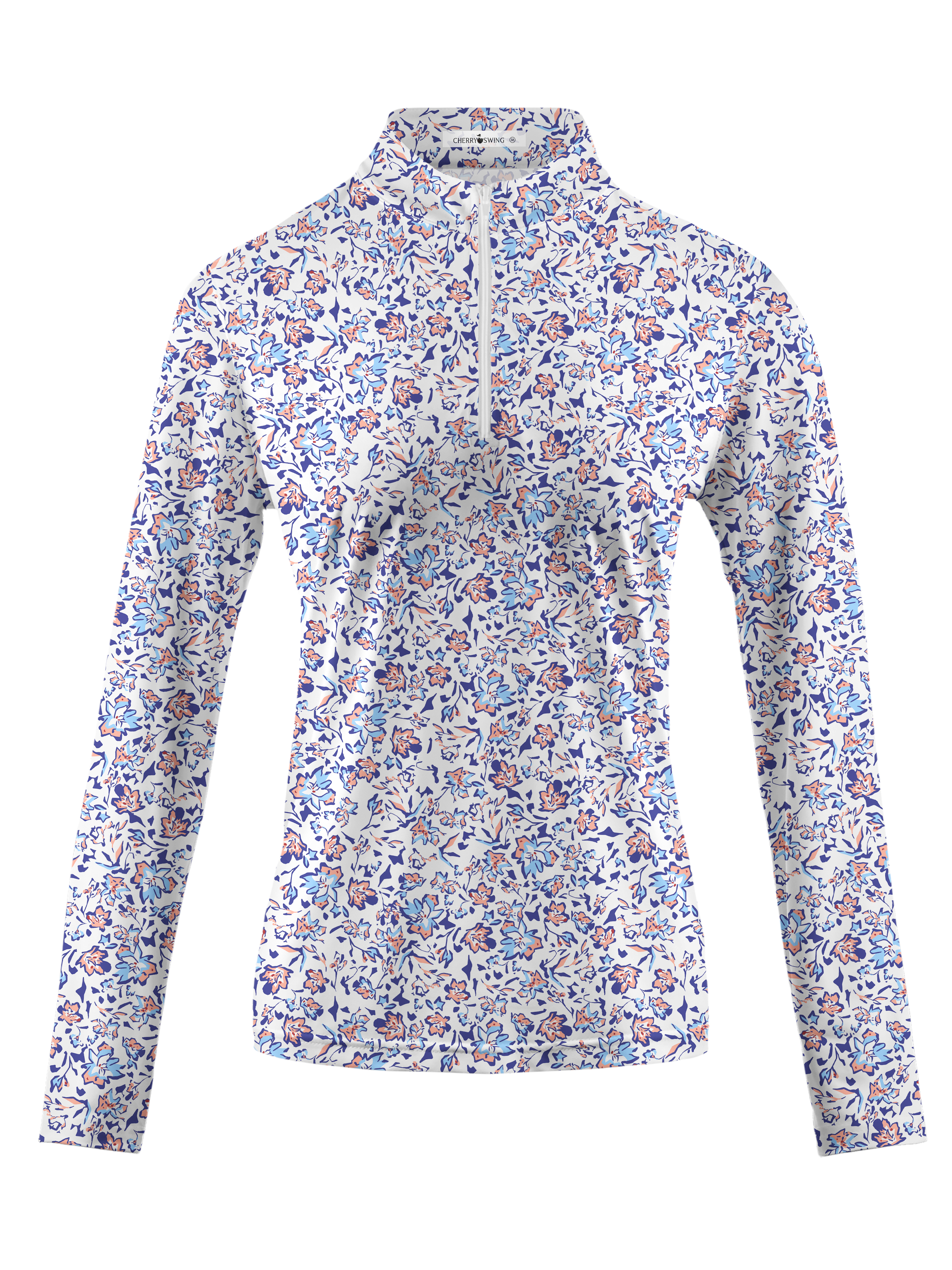 Cherryswing Women's English Garden Long Sleeve Golf Shirt