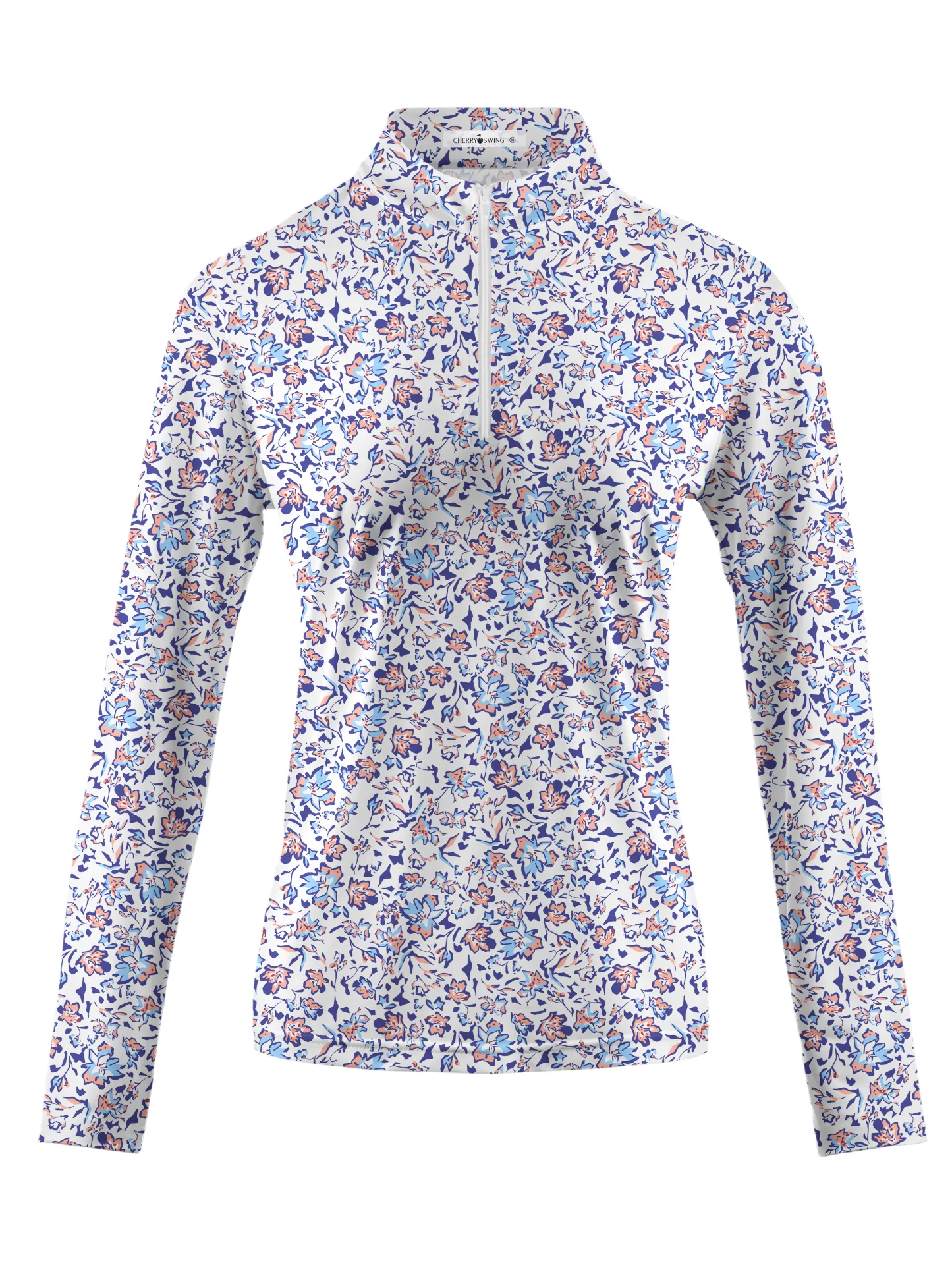 Cherryswing Women's English Garden Long Sleeve Golf Shirt