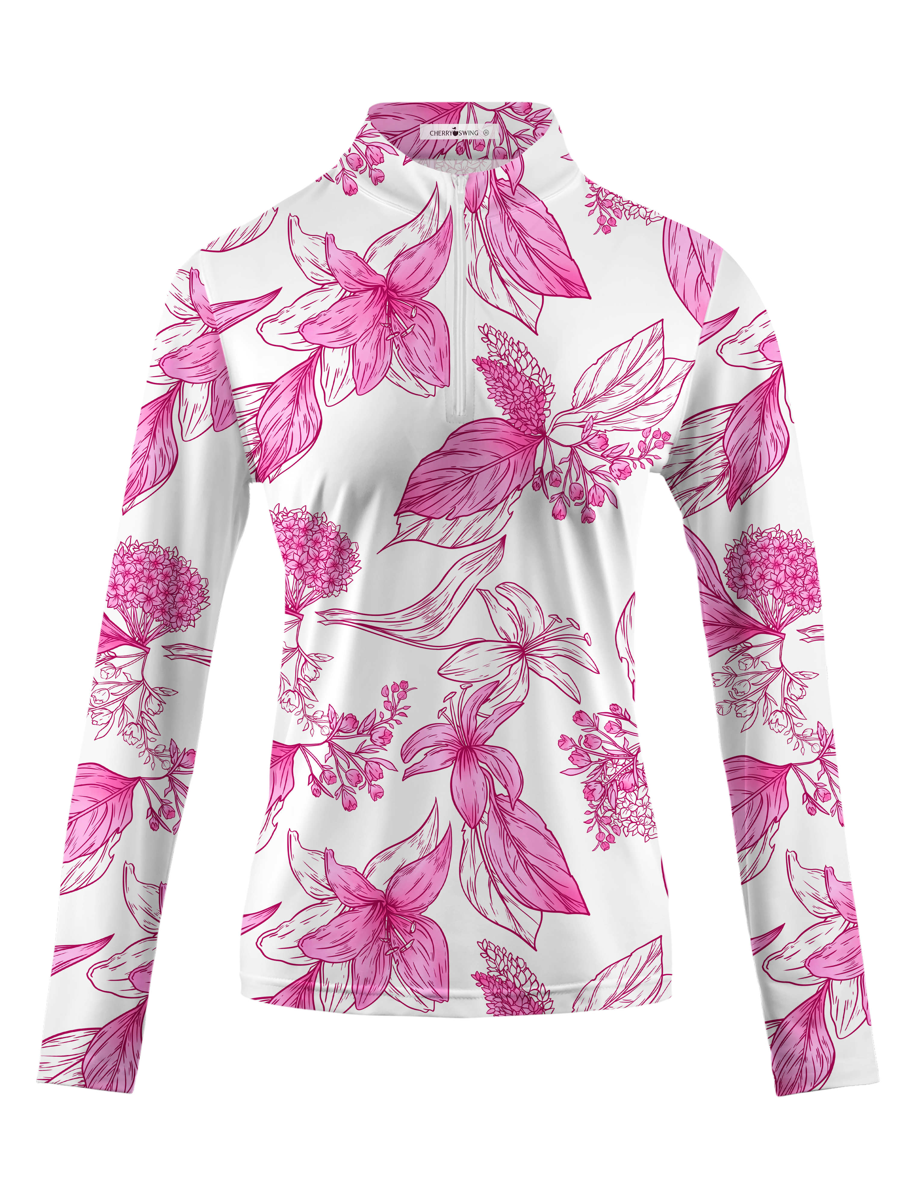 Cherryswing Women's Blossom Grove Long Sleeve Golf Shirt