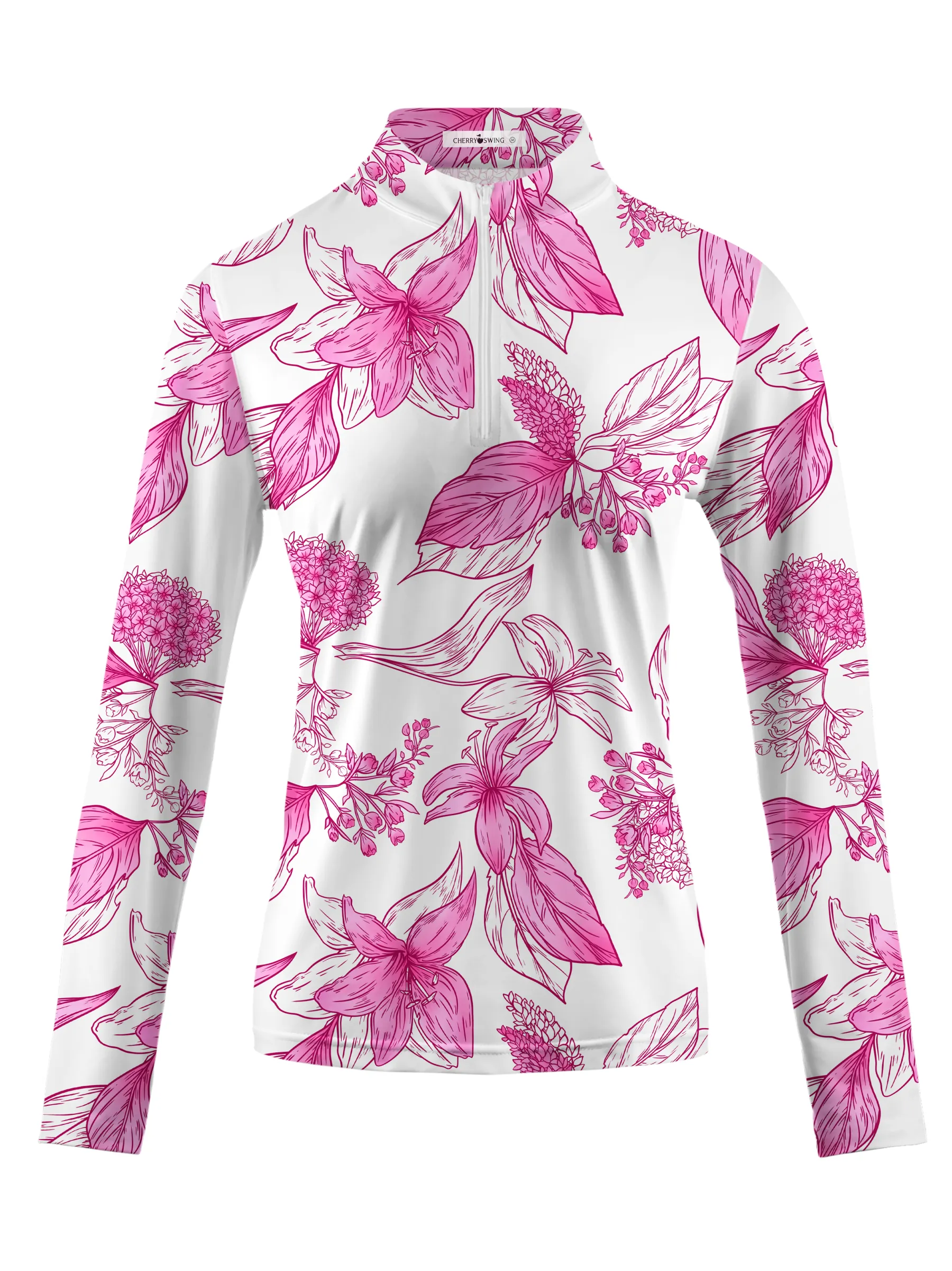 Cherryswing Women's Blossom Grove Long Sleeve Golf Shirt