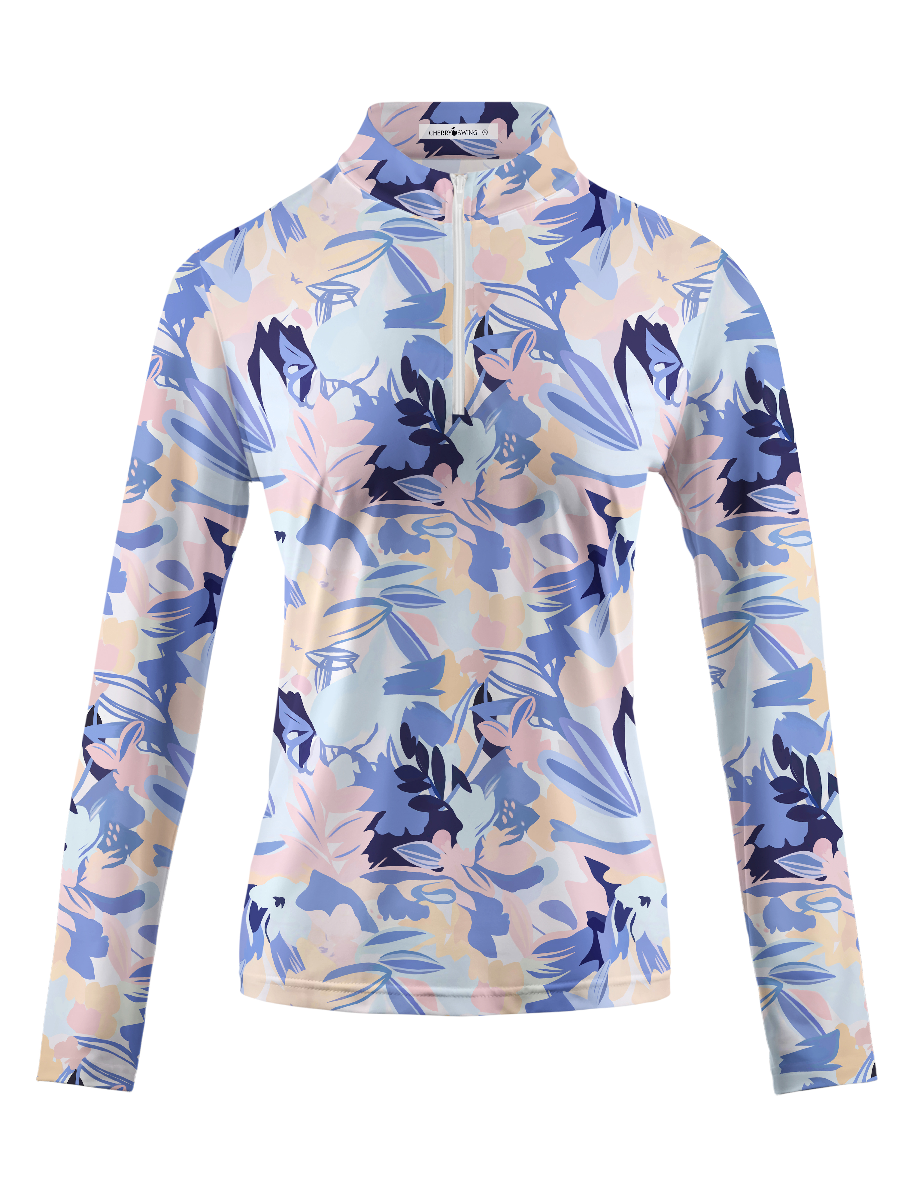 Cherryswing Women's Springtime Palette Long Sleeve Golf Shirt