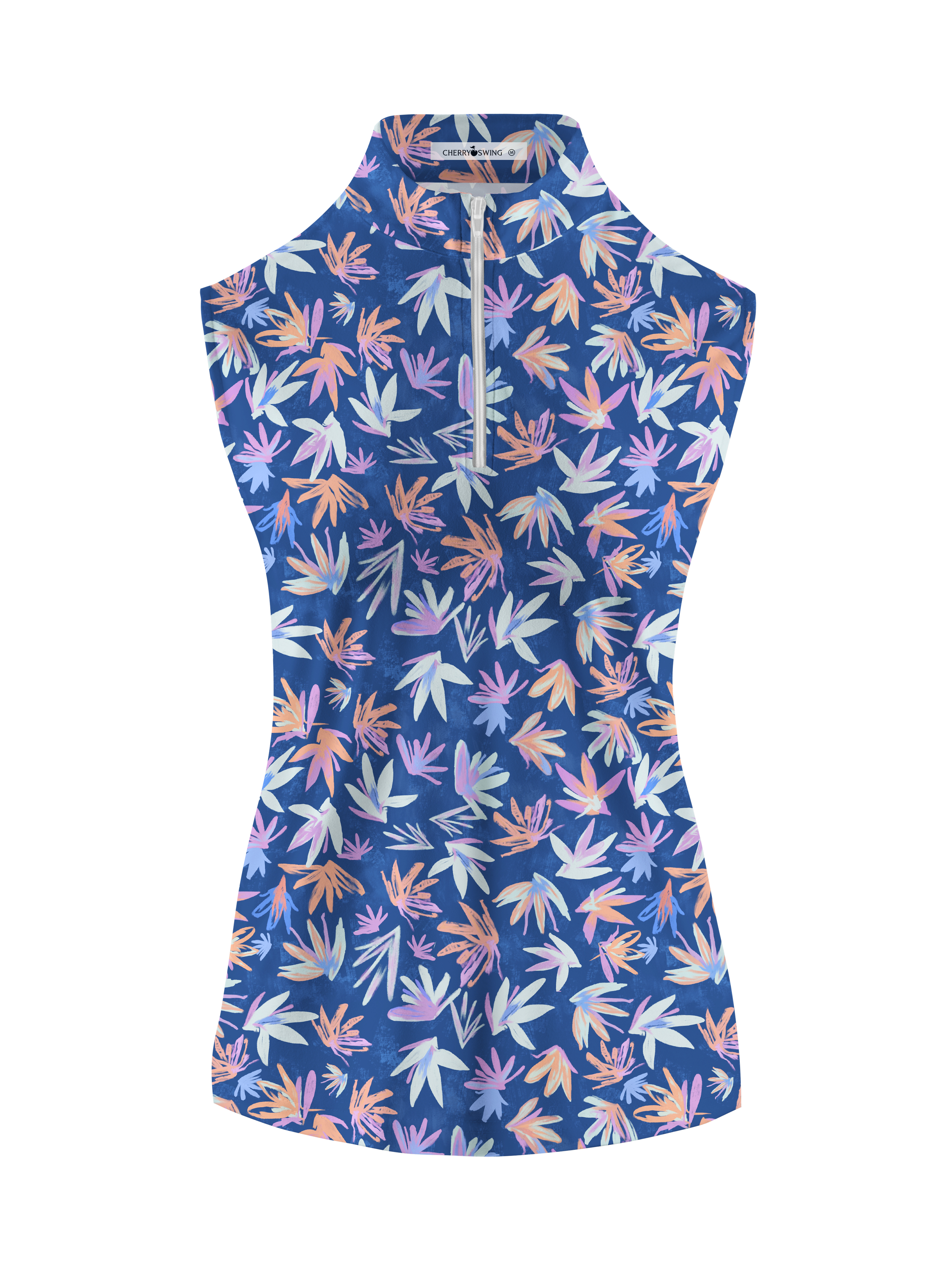 Cherryswing Women's Autumnal Garden Sleeveless Golf Shirt