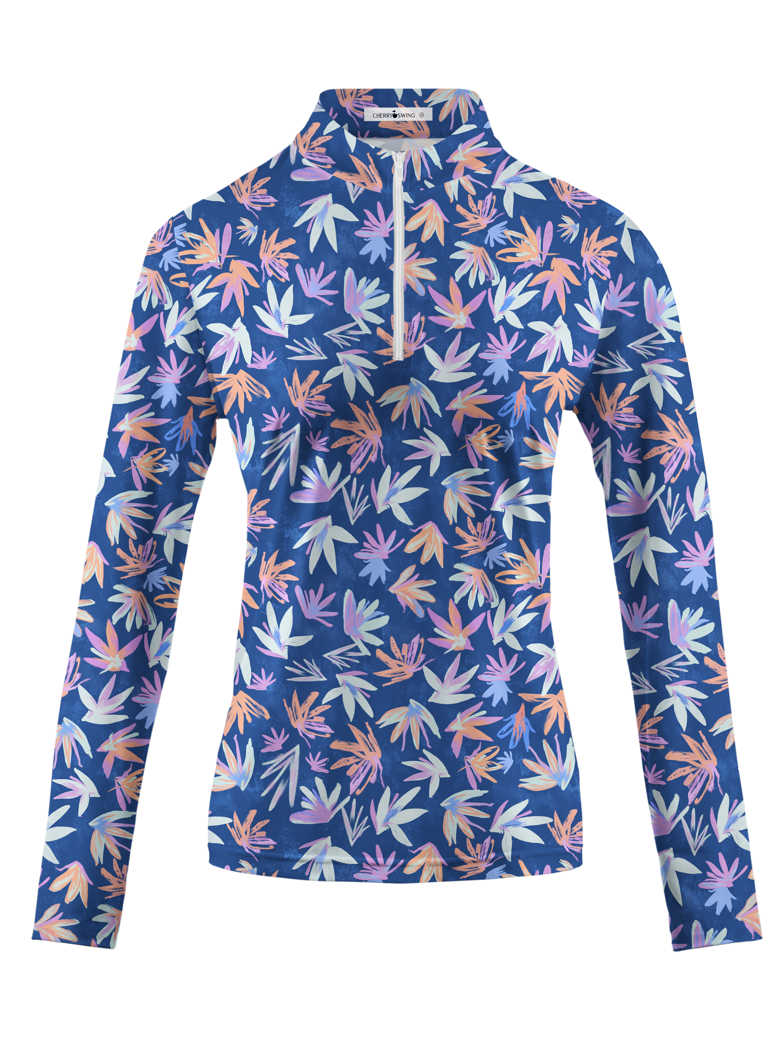 Cherryswing Women's Autumnal Garden Long Sleeve Golf Shirt