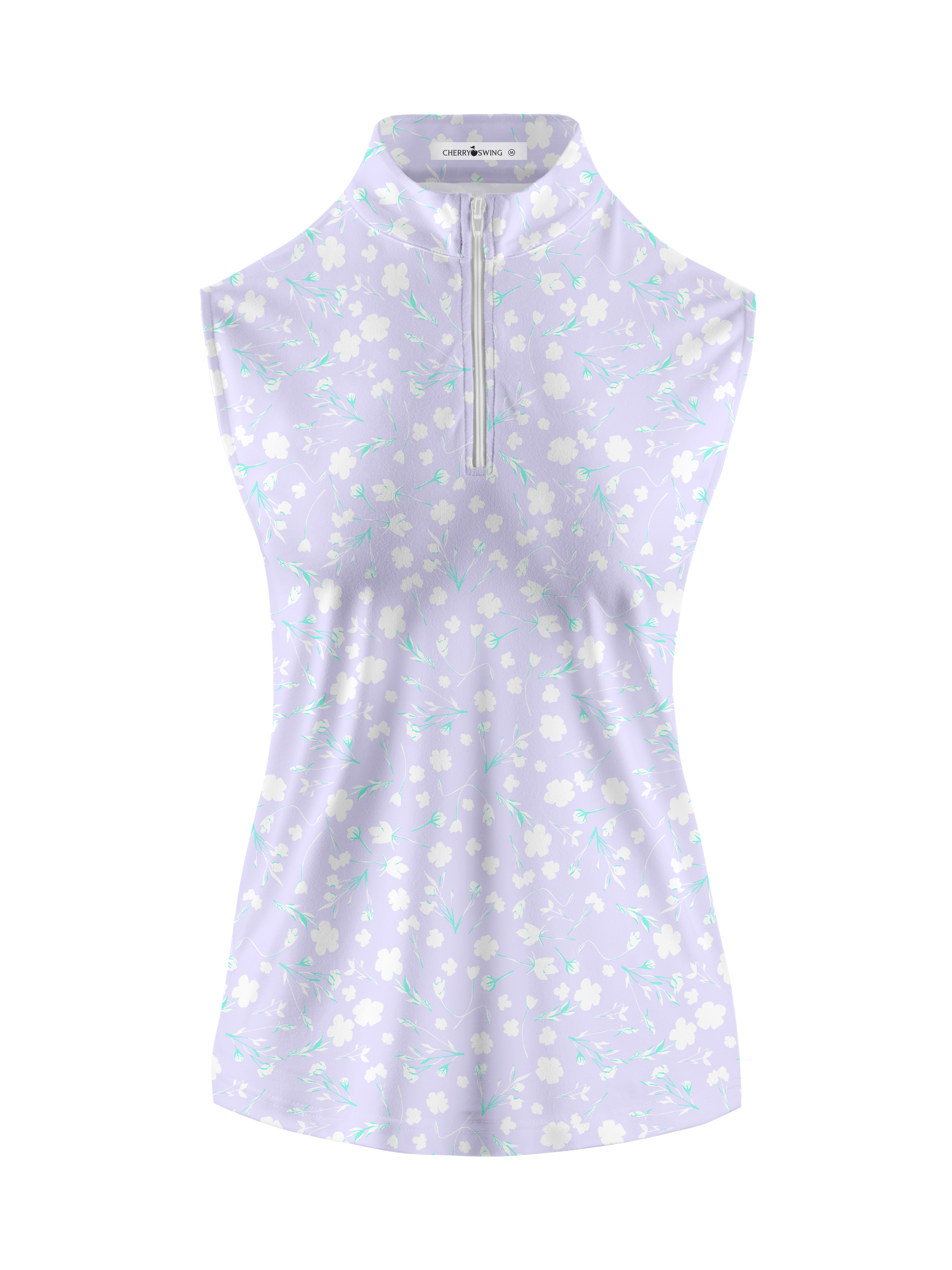 Cherryswing Women's Lavender in Full Bloom Sleeveless Golf Shirt
