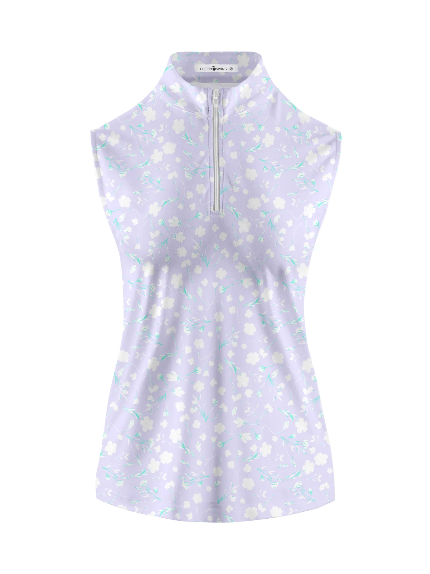Cherryswing Women's Lavender in Full Bloom Sleeveless Golf Shirt