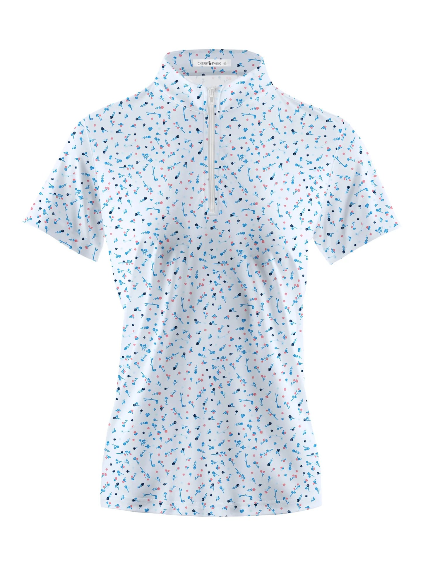 Cherryswing Women's Spring Meadow Golf Short Sleeve Polo Shirt